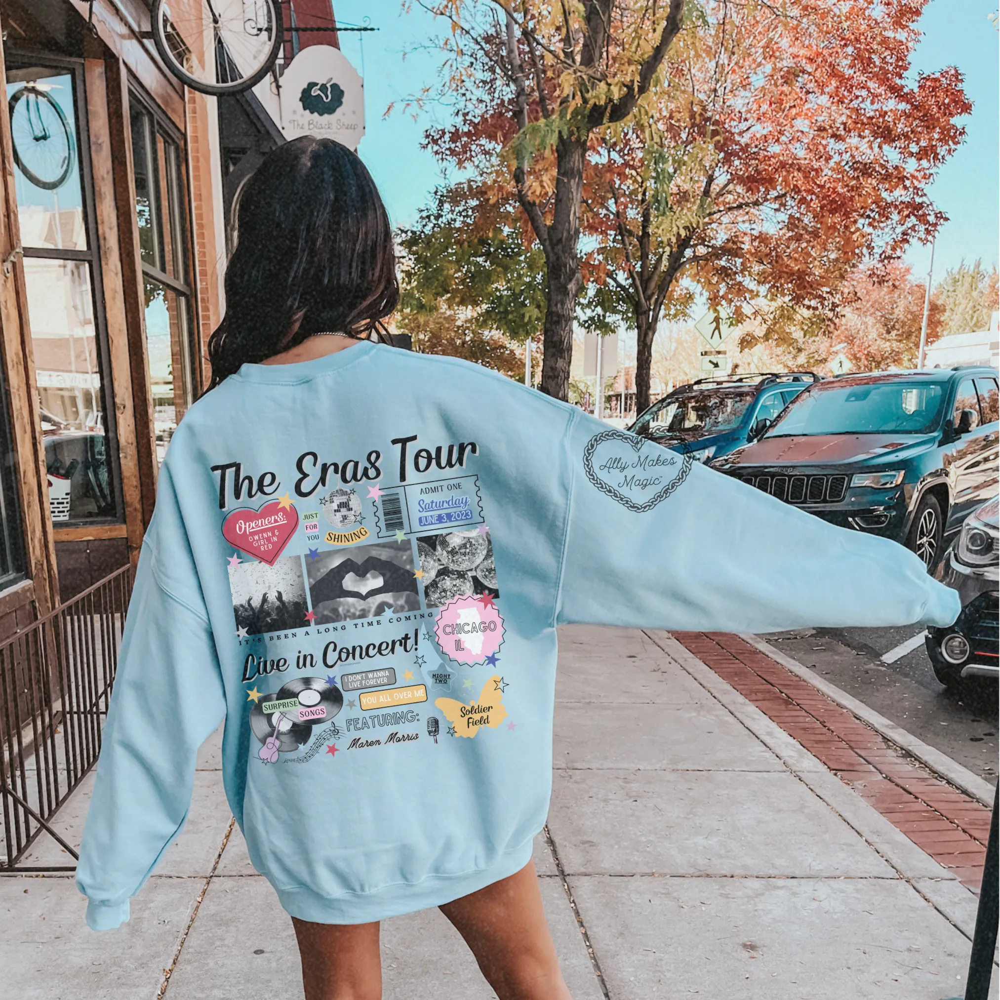 chicago night 2 sweater | gildan *custom* sold by Ally Makes Magic