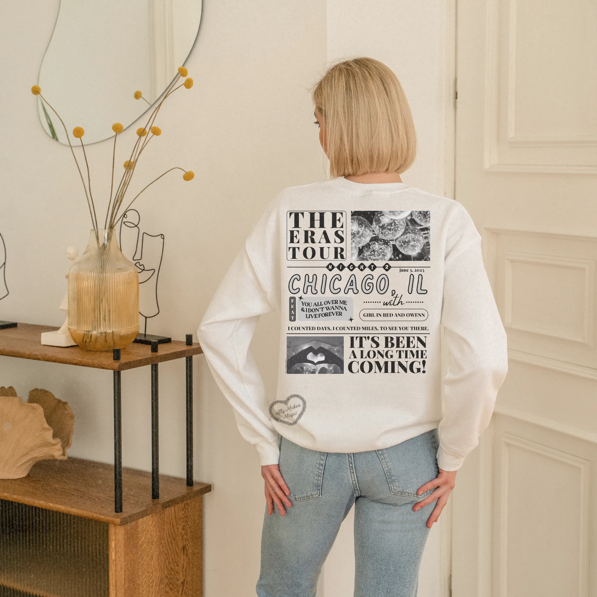 chicago night 2 sweater | gildan *custom* sold by Ally Makes Magic product image thumbnail 3