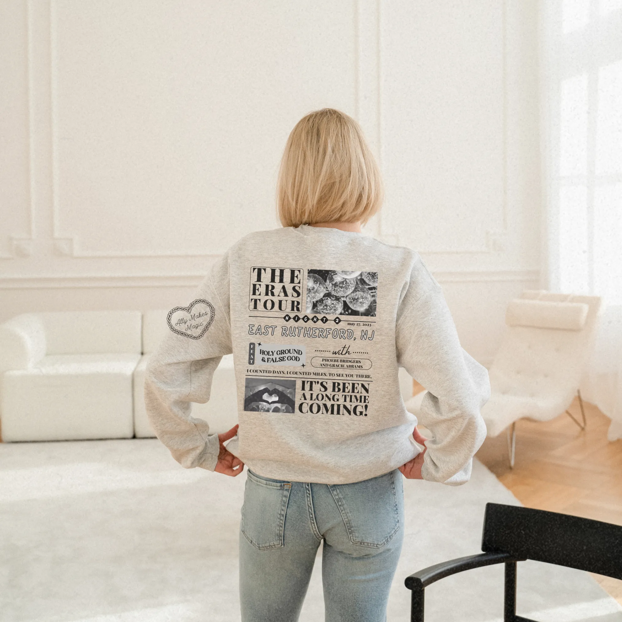 east rutherford night 2 sweater | gildan *custom* sold by Ally Makes Magic