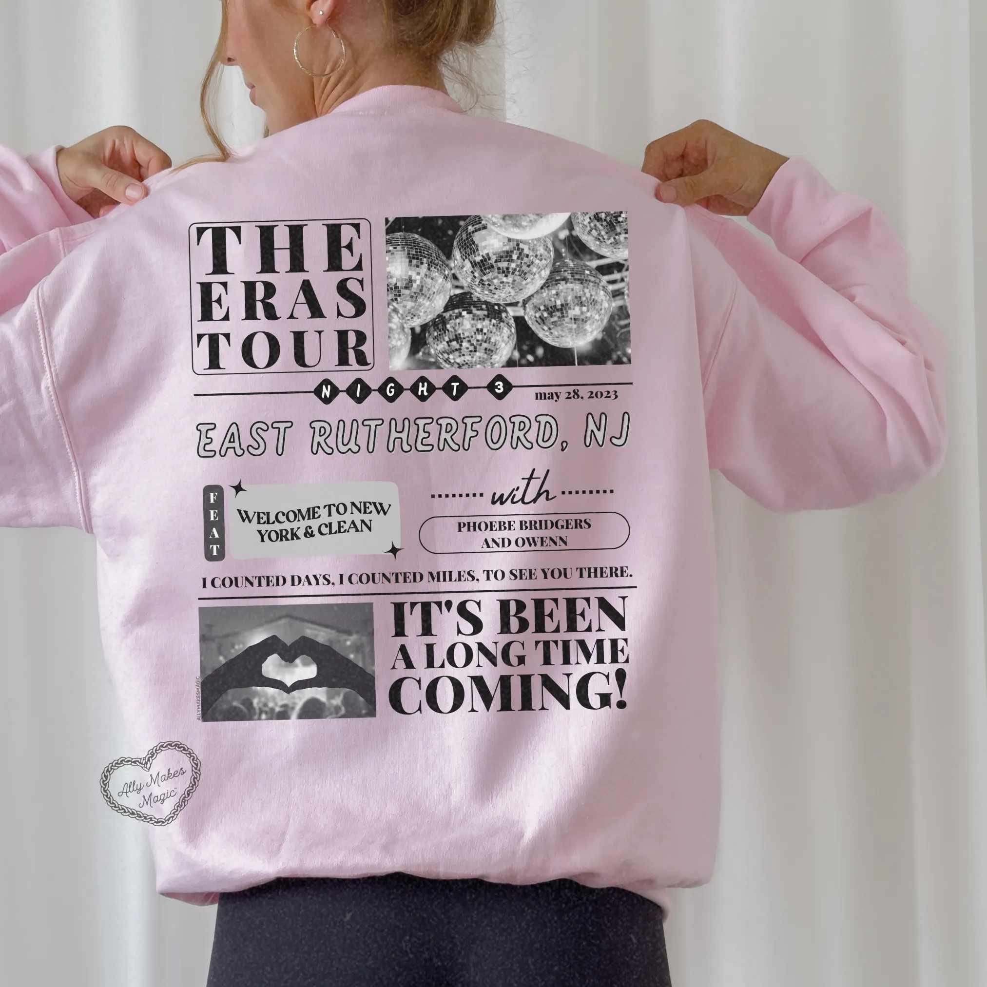 east rutherford night 3 sweater | gildan *custom* sold by Ally Makes Magic product image thumbnail 4