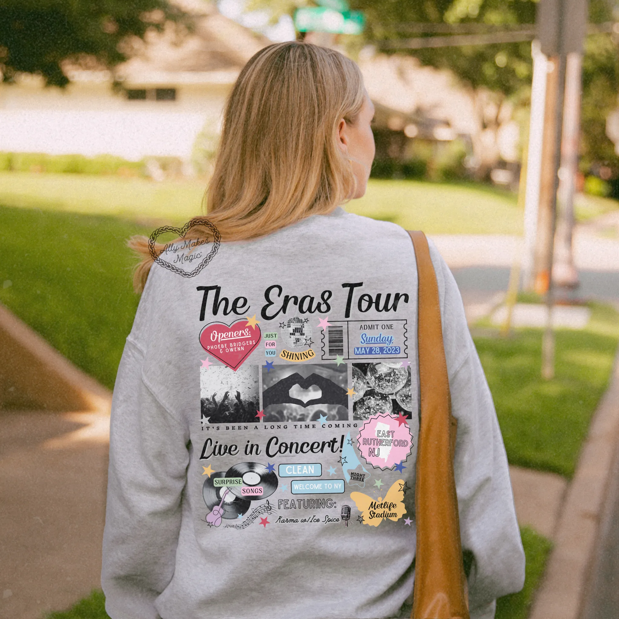 east rutherford night 3 sweater | gildan *custom* sold by Ally Makes Magic