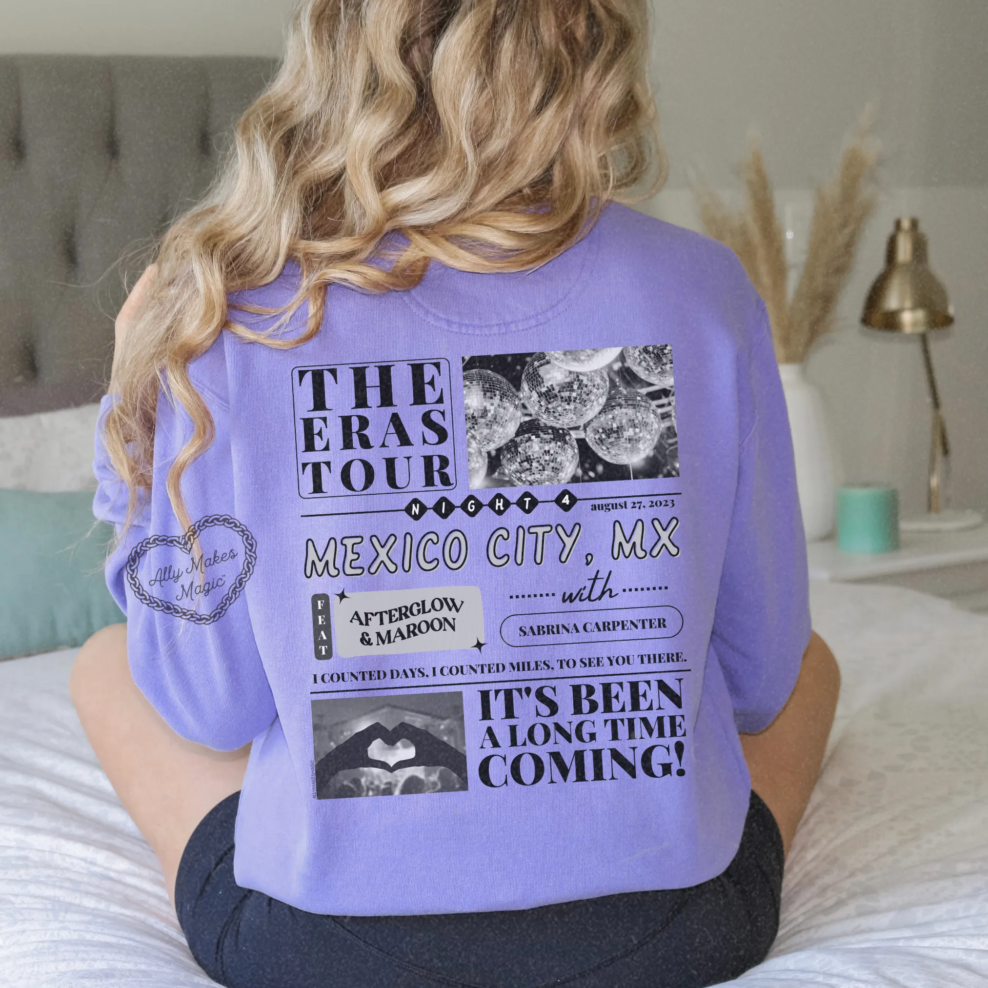 mexico city night 4 pullover | comfort colors *custom* sold by Ally Makes Magic