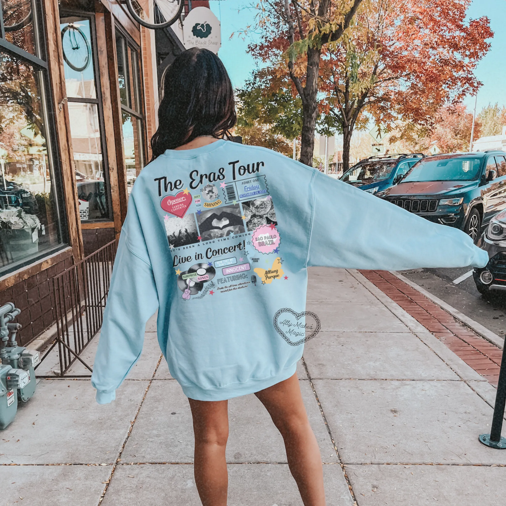 sao paulo night 1 sweater | gildan *custom* sold by Ally Makes Magic