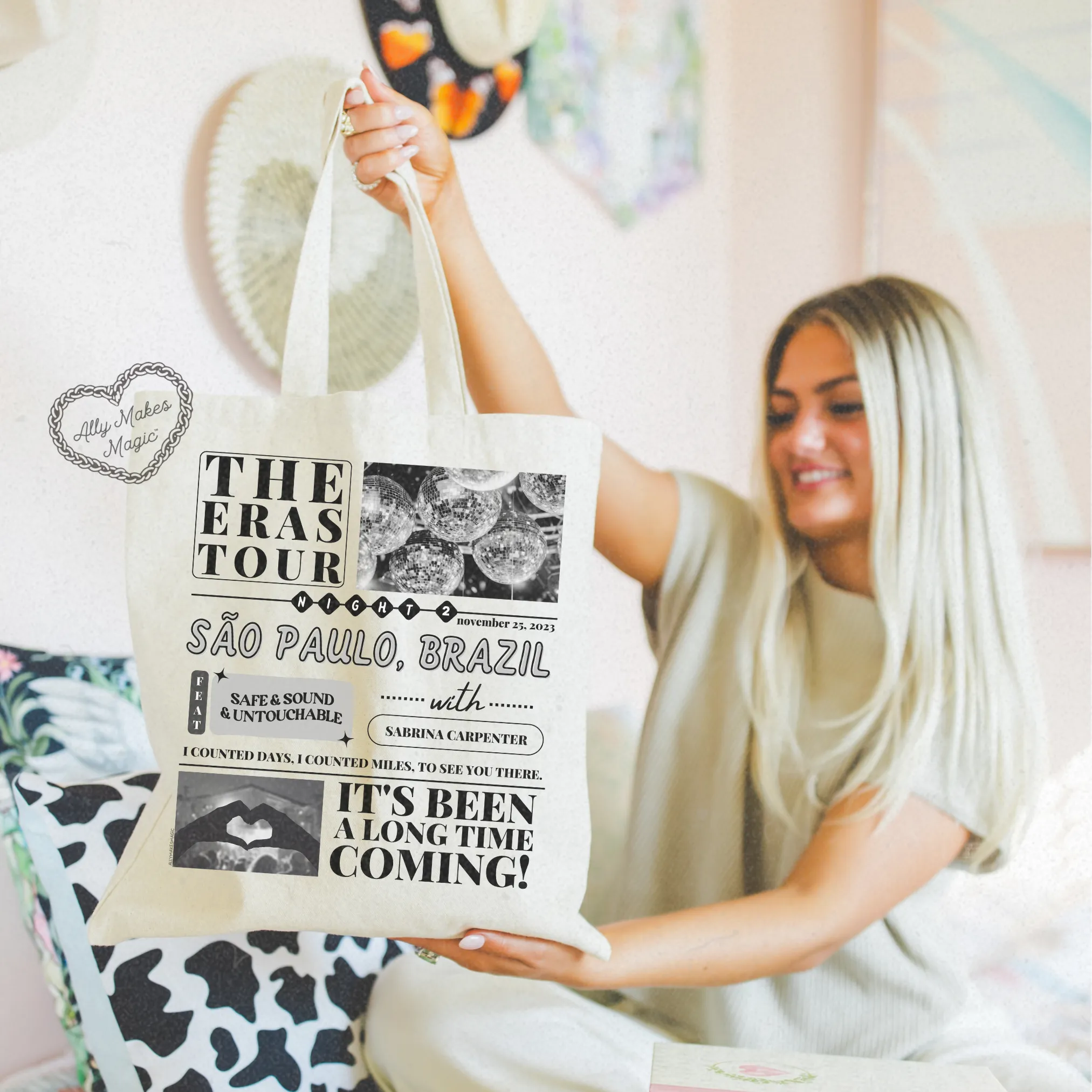 sao paulo night 2 tote bag *custom* sold by Ally Makes Magic product image thumbnail 3