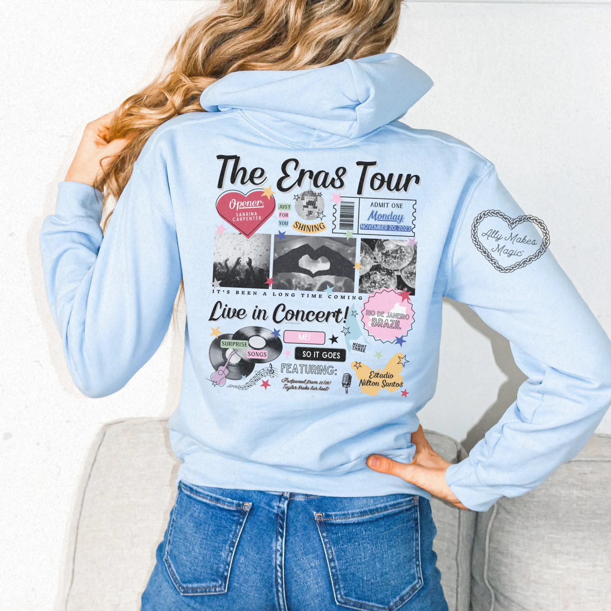 rio de janeiro night 3 hoodie *custom* sold by Ally Makes Magic