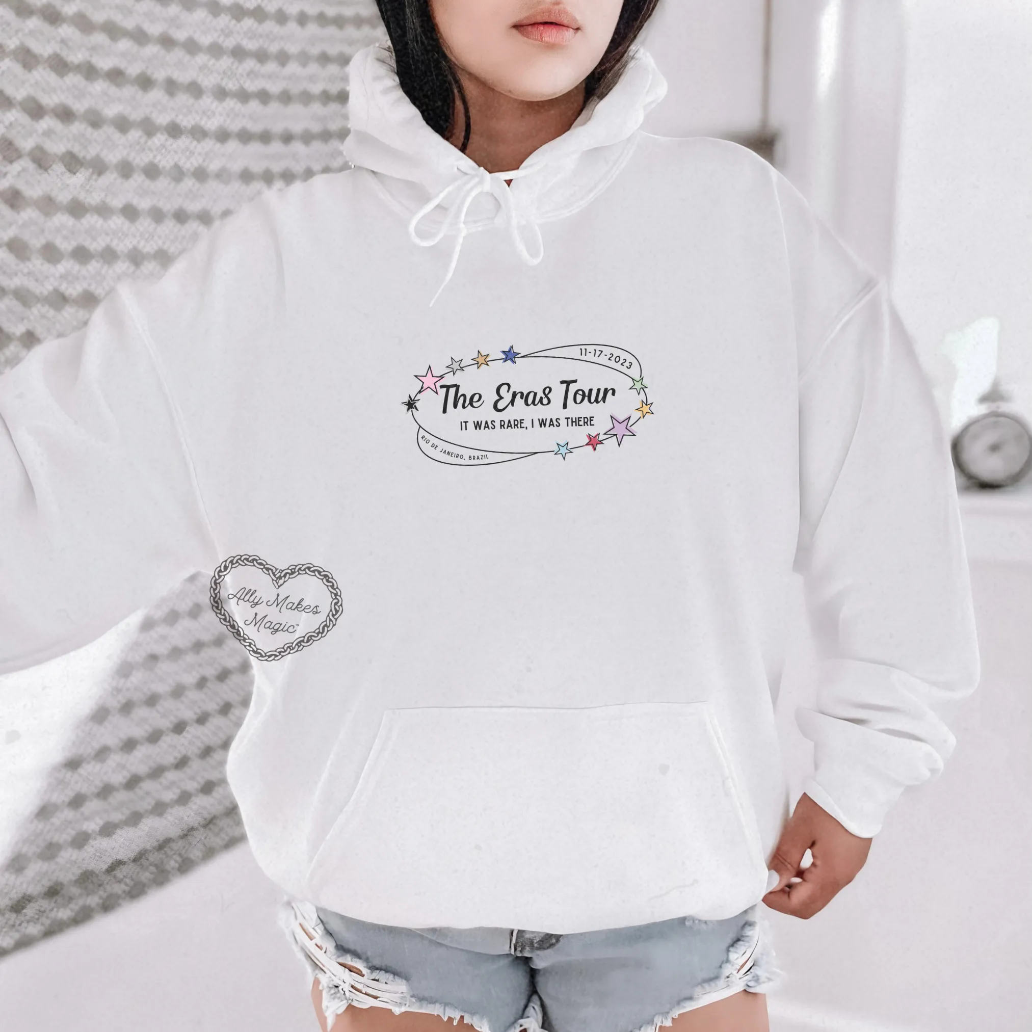 rio de janeiro night 1 hoodie *custom* sold by Ally Makes Magic product image thumbnail 2