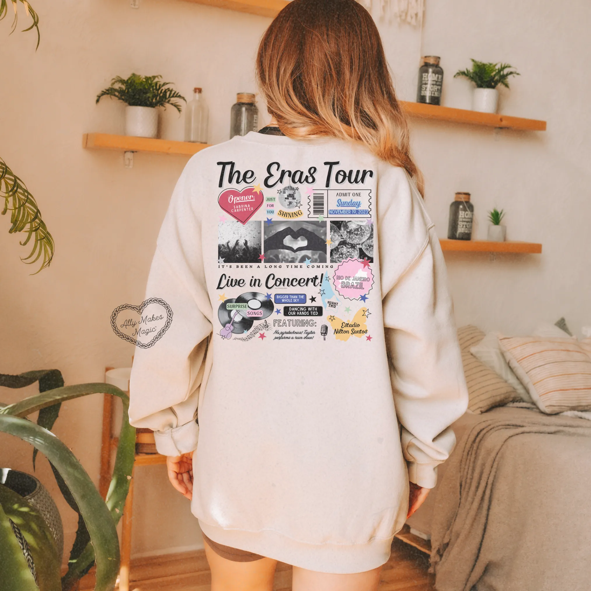 rio de janeiro night 2 sweater | gildan *custom* sold by Ally Makes Magic