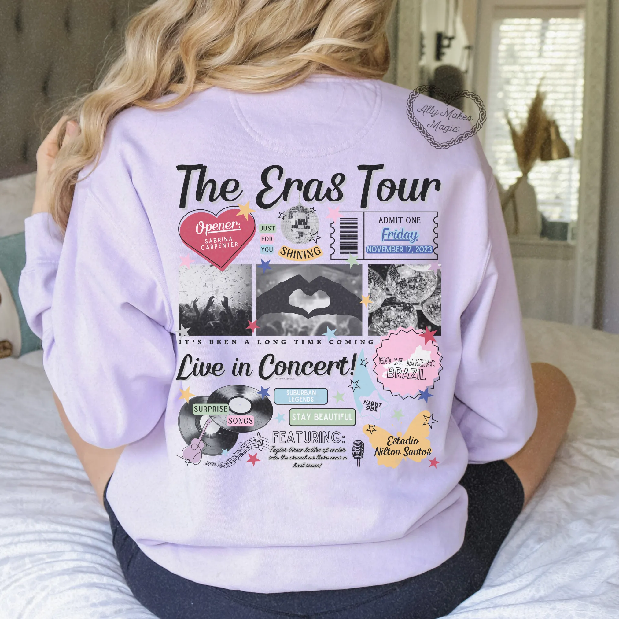 rio de janeiro night 1 pullover | comfort colors *custom* sold by Ally Makes Magic