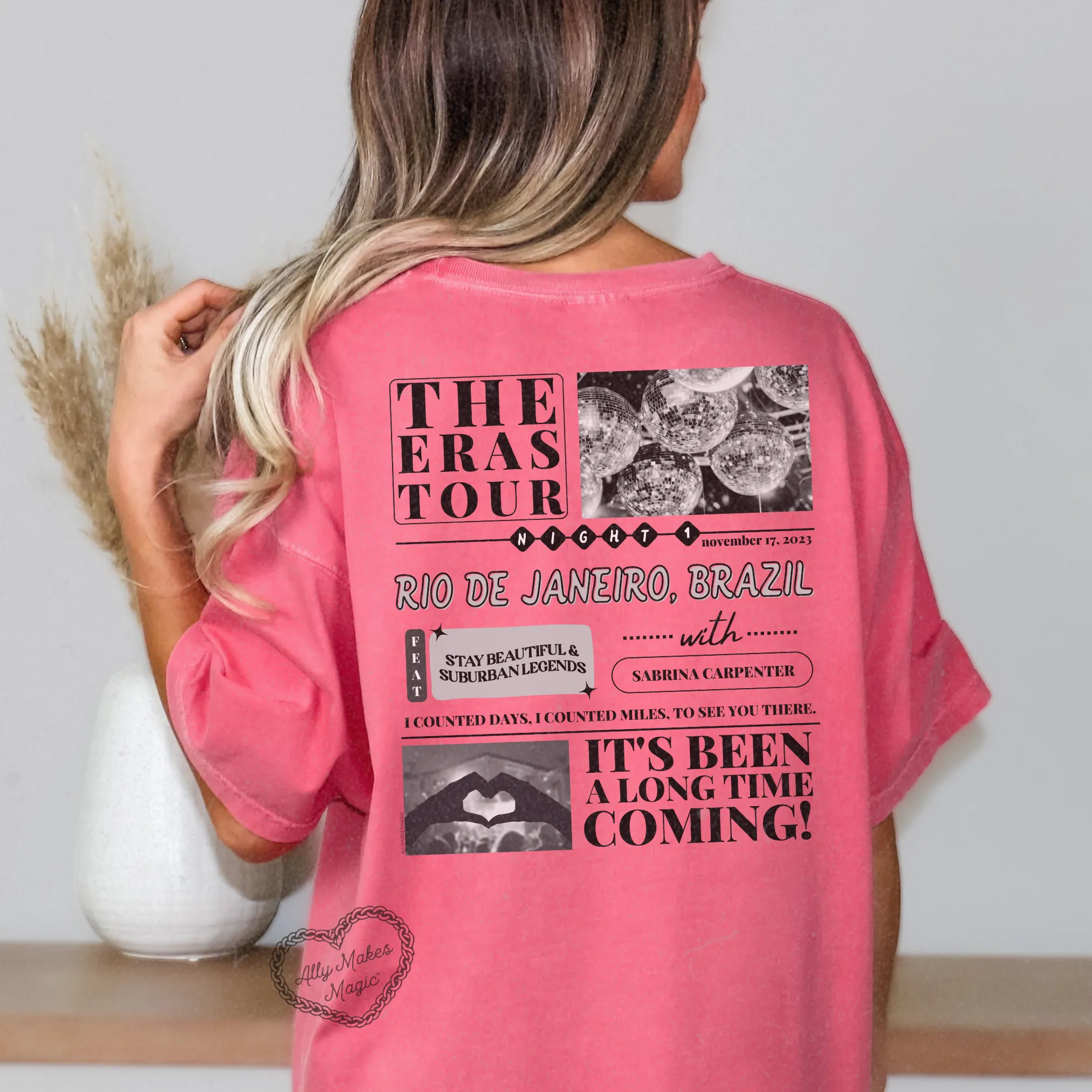 rio de janeiro night 1 tee | comfort colors *custom* sold by Ally Makes Magic product image thumbnail 3