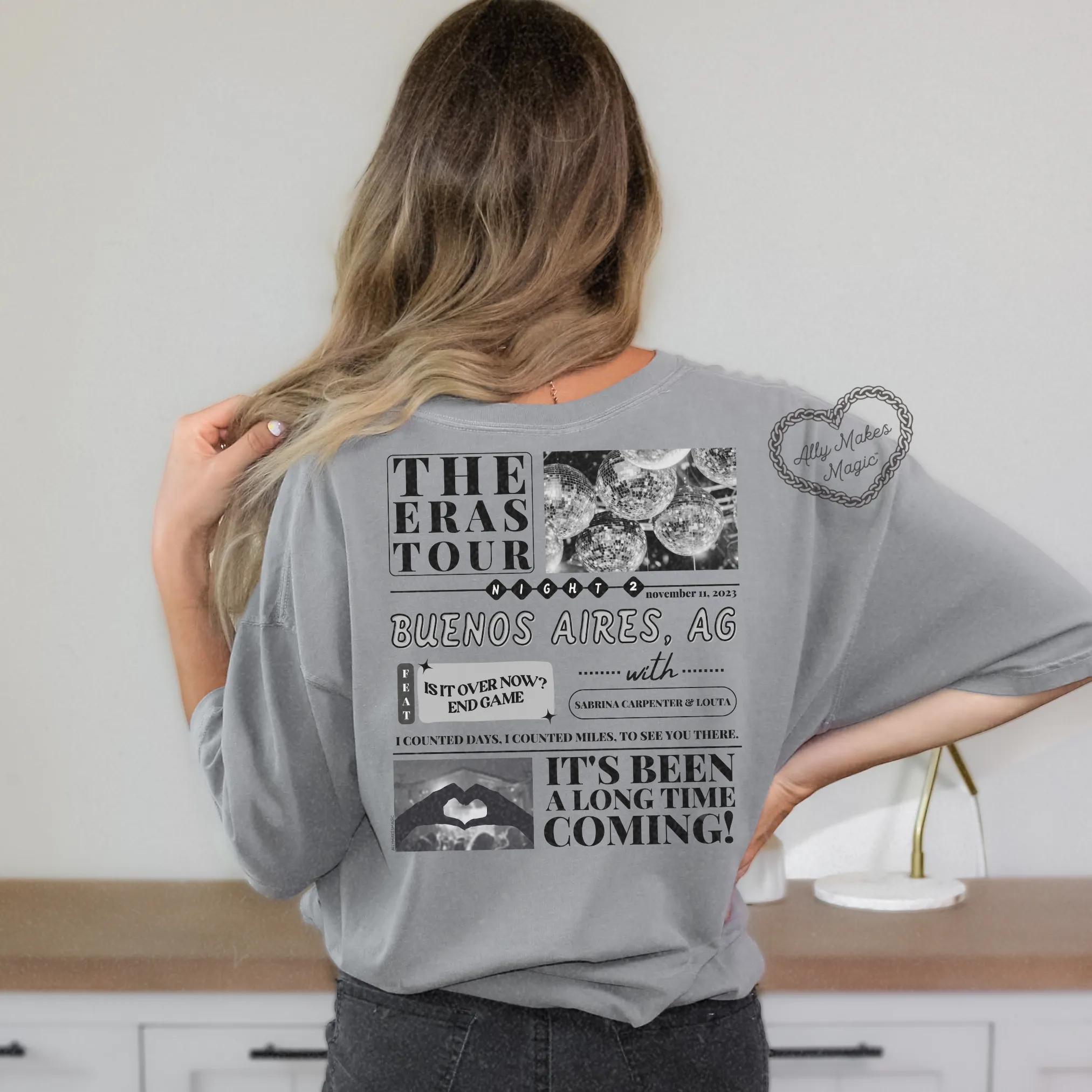 buenos aires night 2 tee | comfort colors *custom* sold by Ally Makes Magic product image thumbnail 3