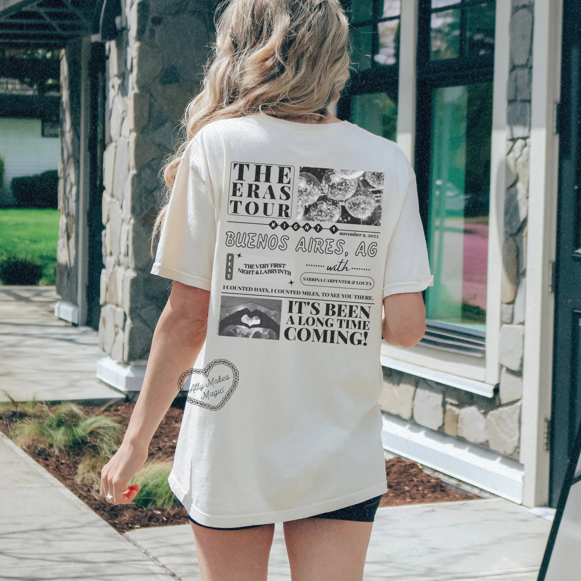 buenos aires night 1 tee | comfort colors *custom* sold by Ally Makes Magic product image thumbnail 4