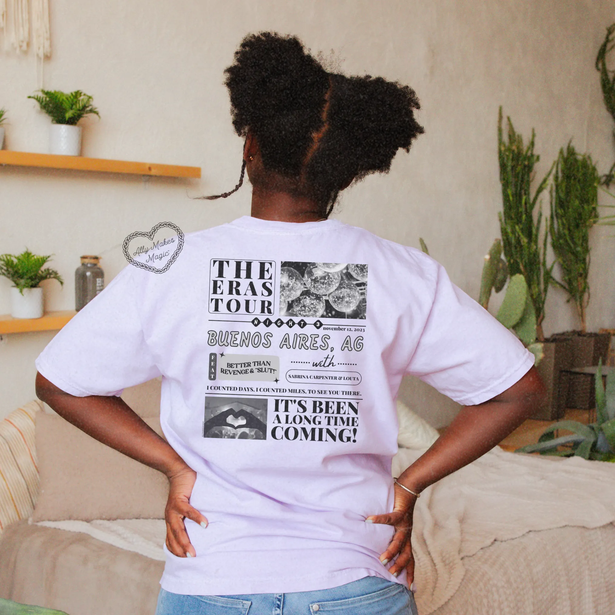 buenos aires night 3 tee | comfort colors *custom* sold by Ally Makes Magic product image thumbnail 3