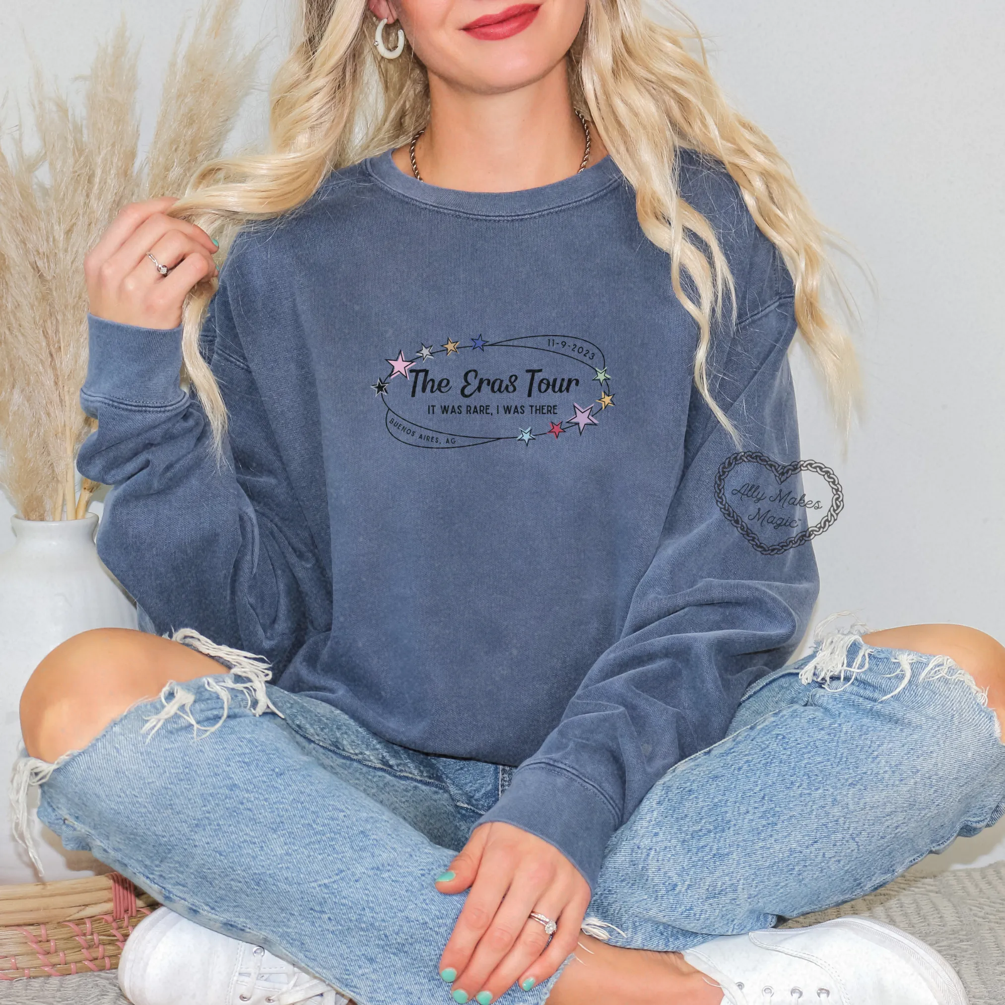 buenos aires night 1 pullover | comfort colors *custom* sold by Ally Makes Magic product image thumbnail 2