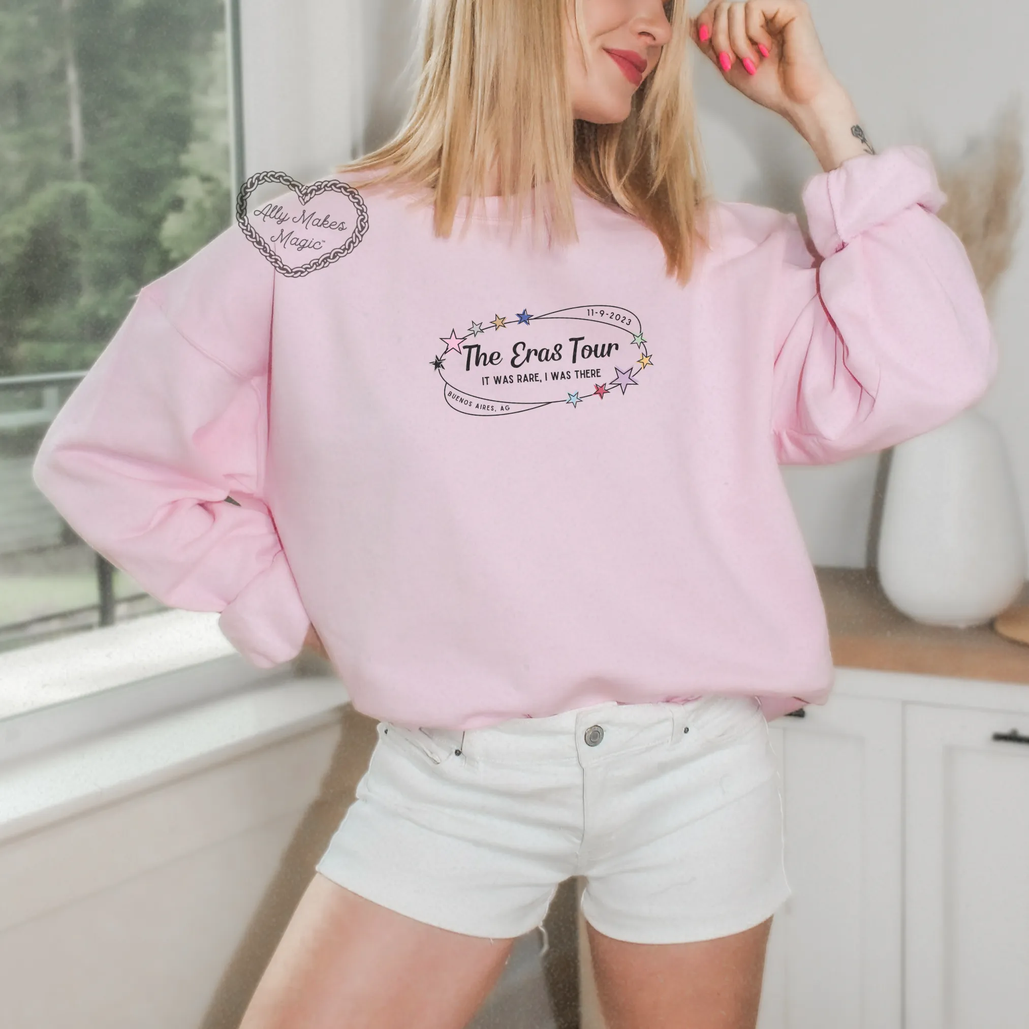 buenos aires night 1 sweater | gildan *custom* sold by Ally Makes Magic product image thumbnail 2