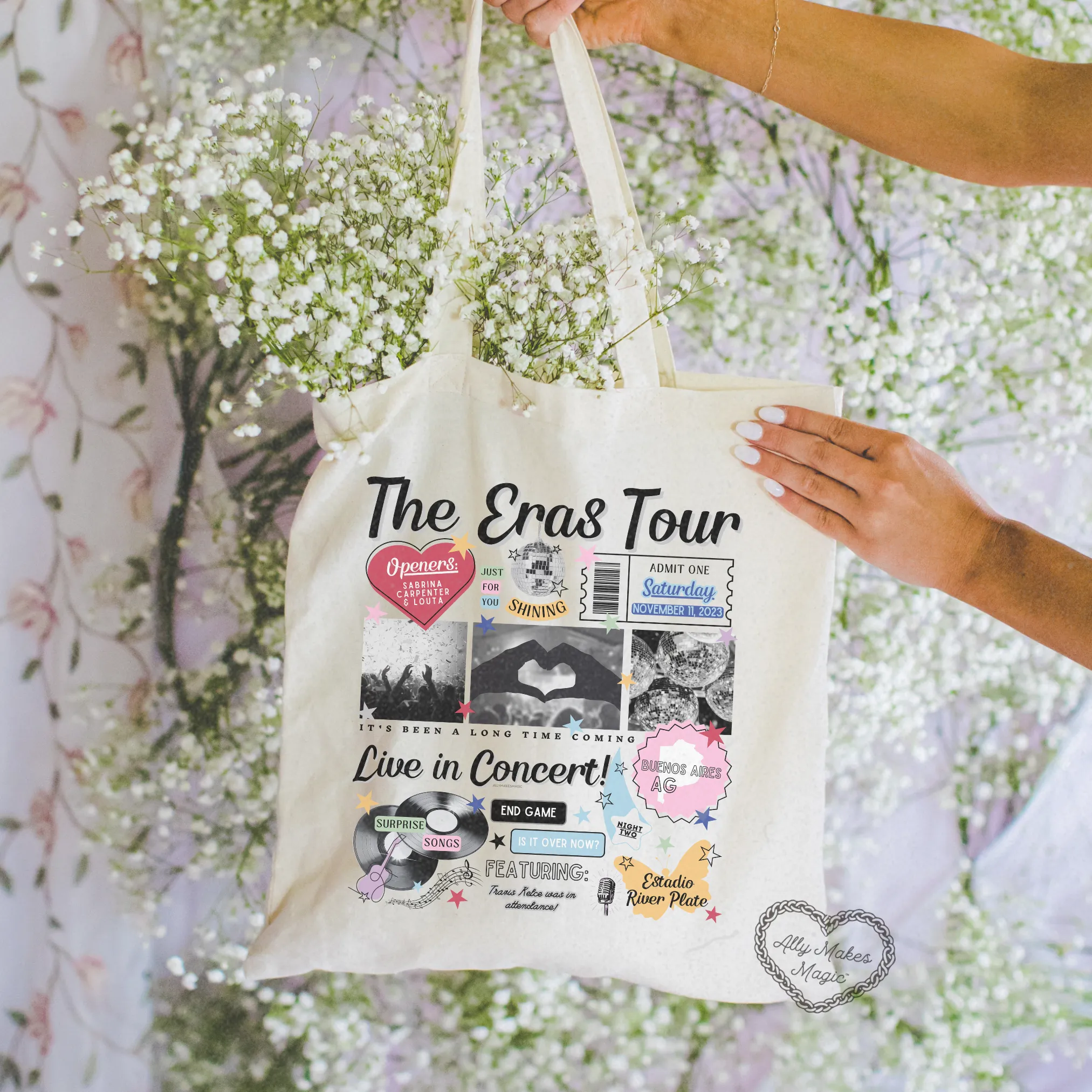 buenos aires night 2 tote bag *custom* sold by Ally Makes Magic