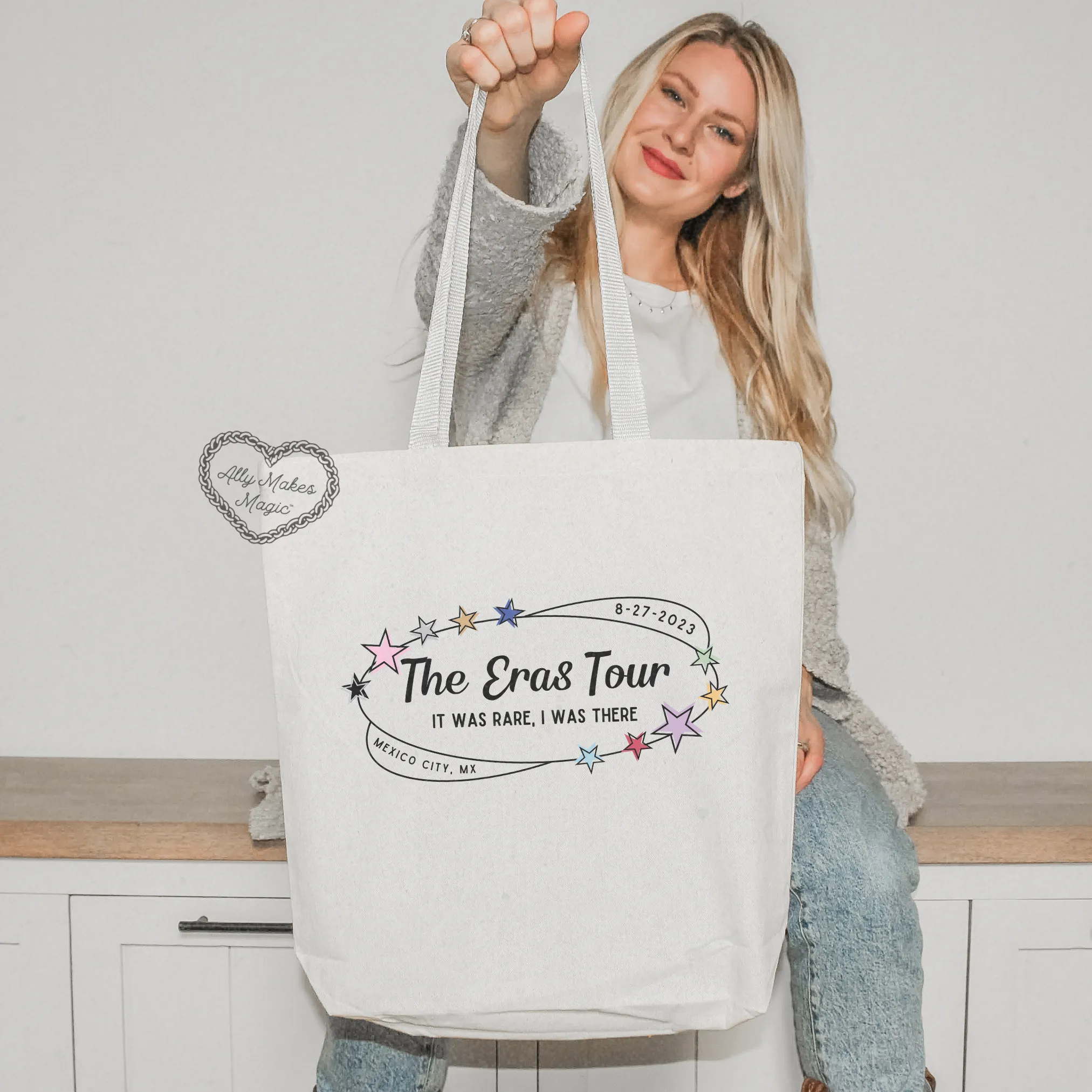 mexico city night 4 tote bag *custom* sold by Ally Makes Magic product image thumbnail 2