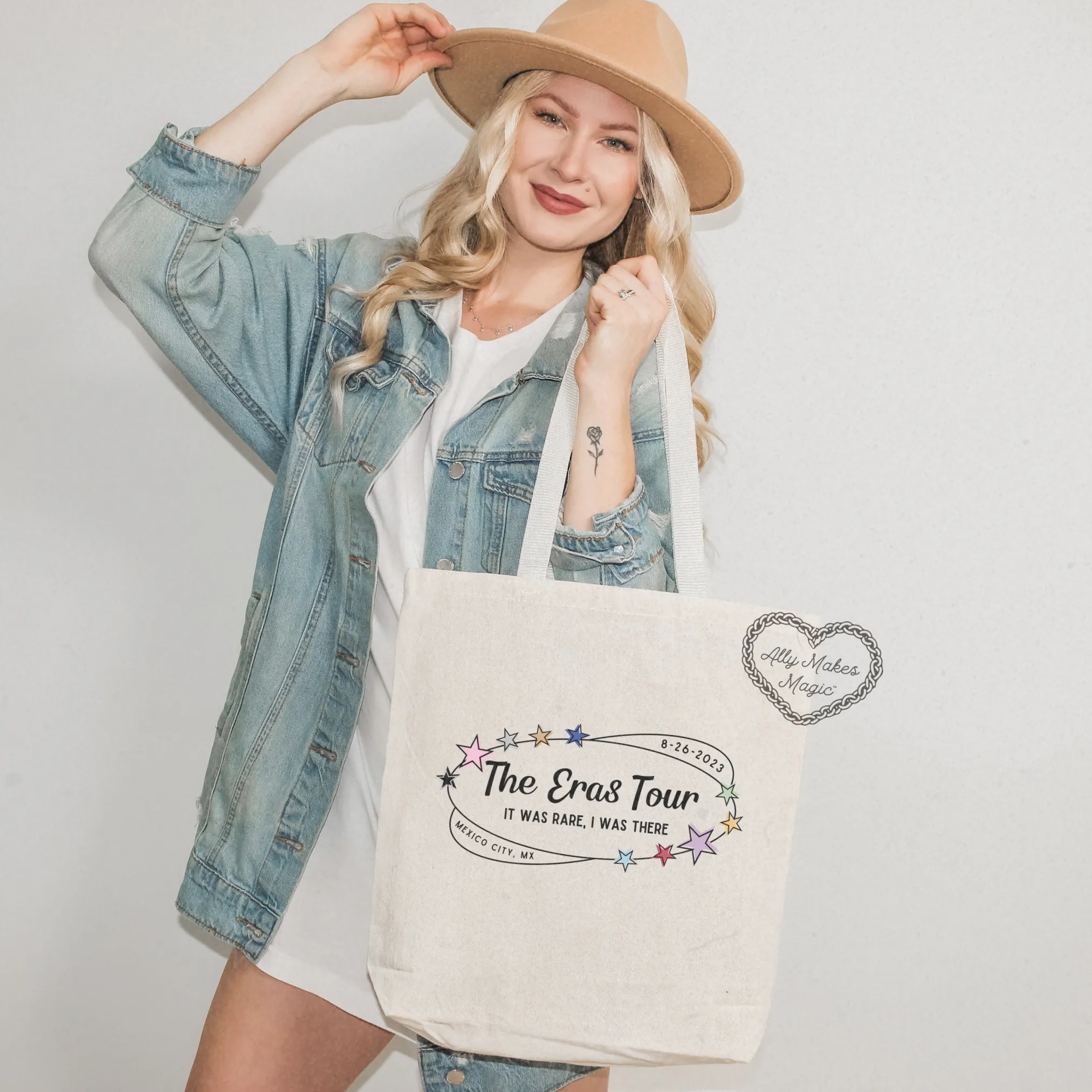 mexico city night 3 tote bag *custom* sold by Ally Makes Magic product image thumbnail 2