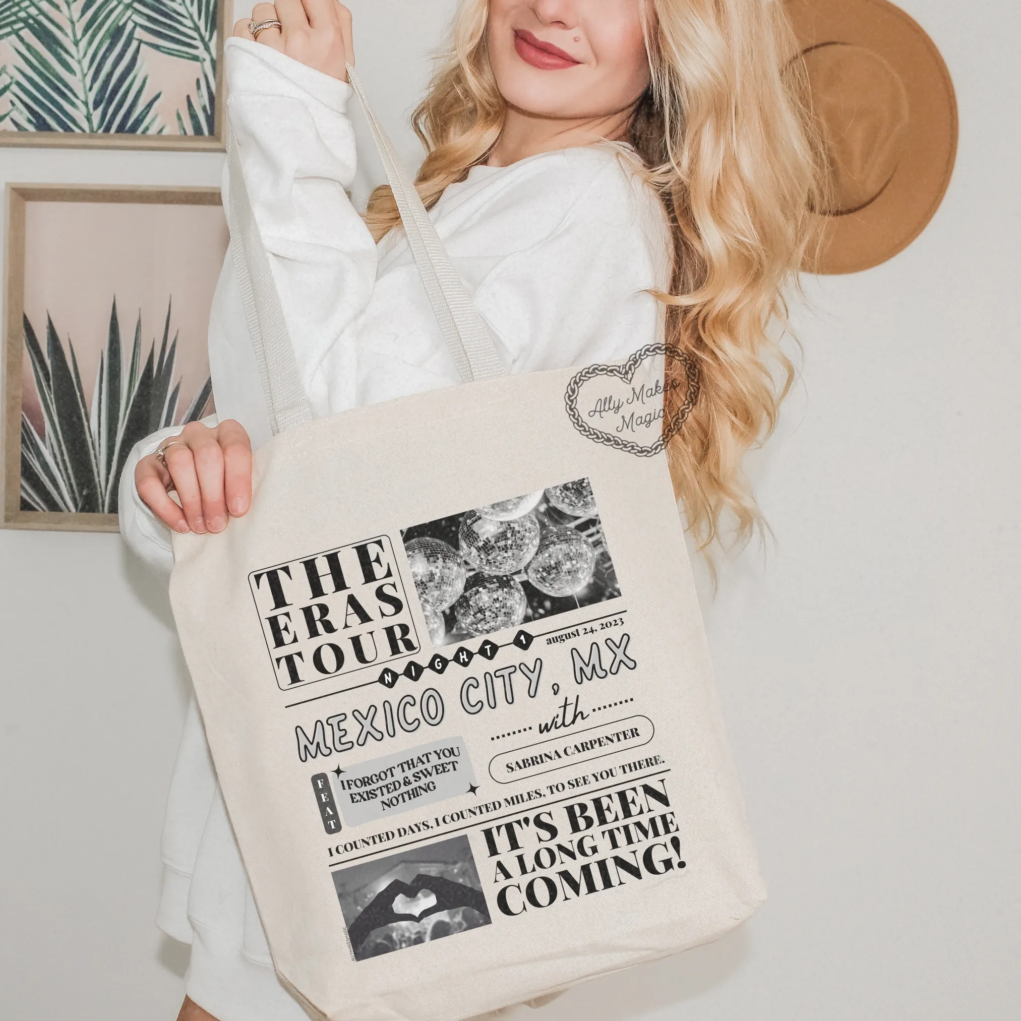 mexico city night 1 tote bag *custom* sold by Ally Makes Magic product image thumbnail 3