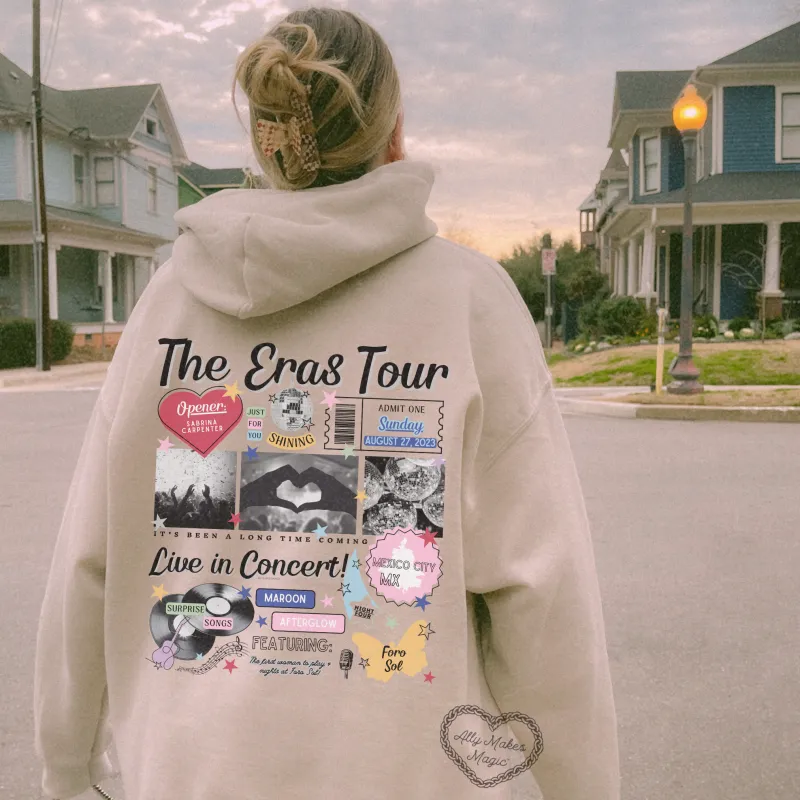 mexico city night 4 hoodie *custom* sold by Ally Makes Magic