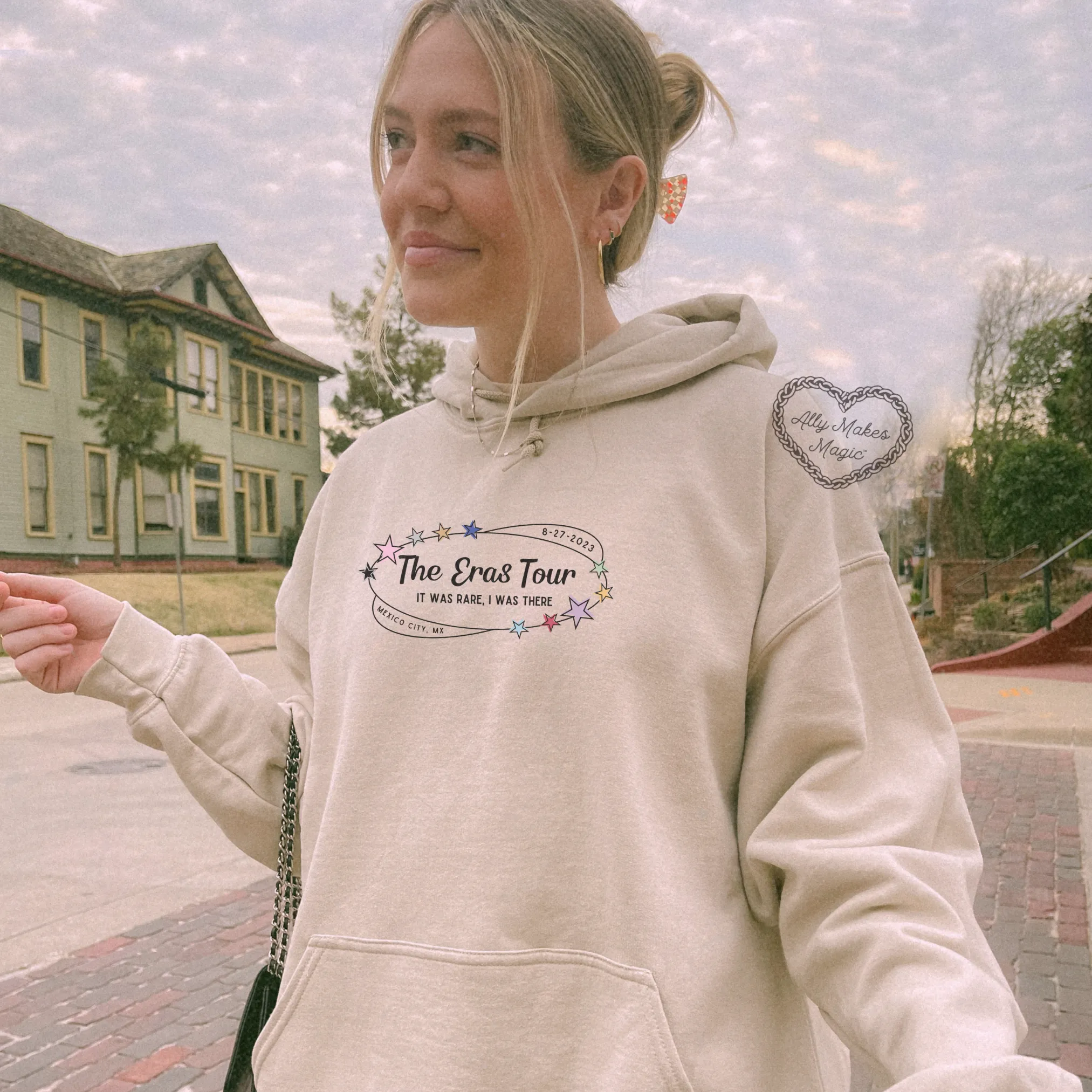 mexico city night 4 hoodie *custom* sold by Ally Makes Magic product image thumbnail 2