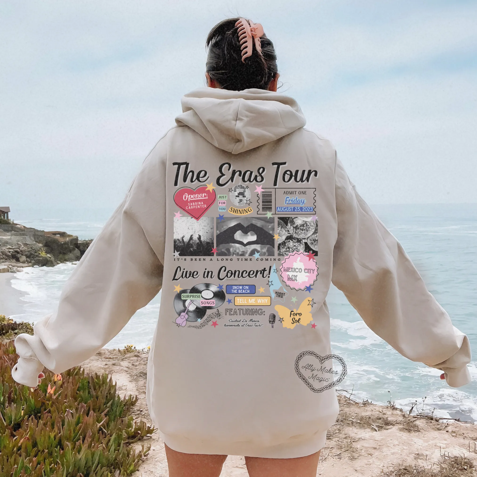 mexico city night 2 hoodie *custom* sold by Ally Makes Magic