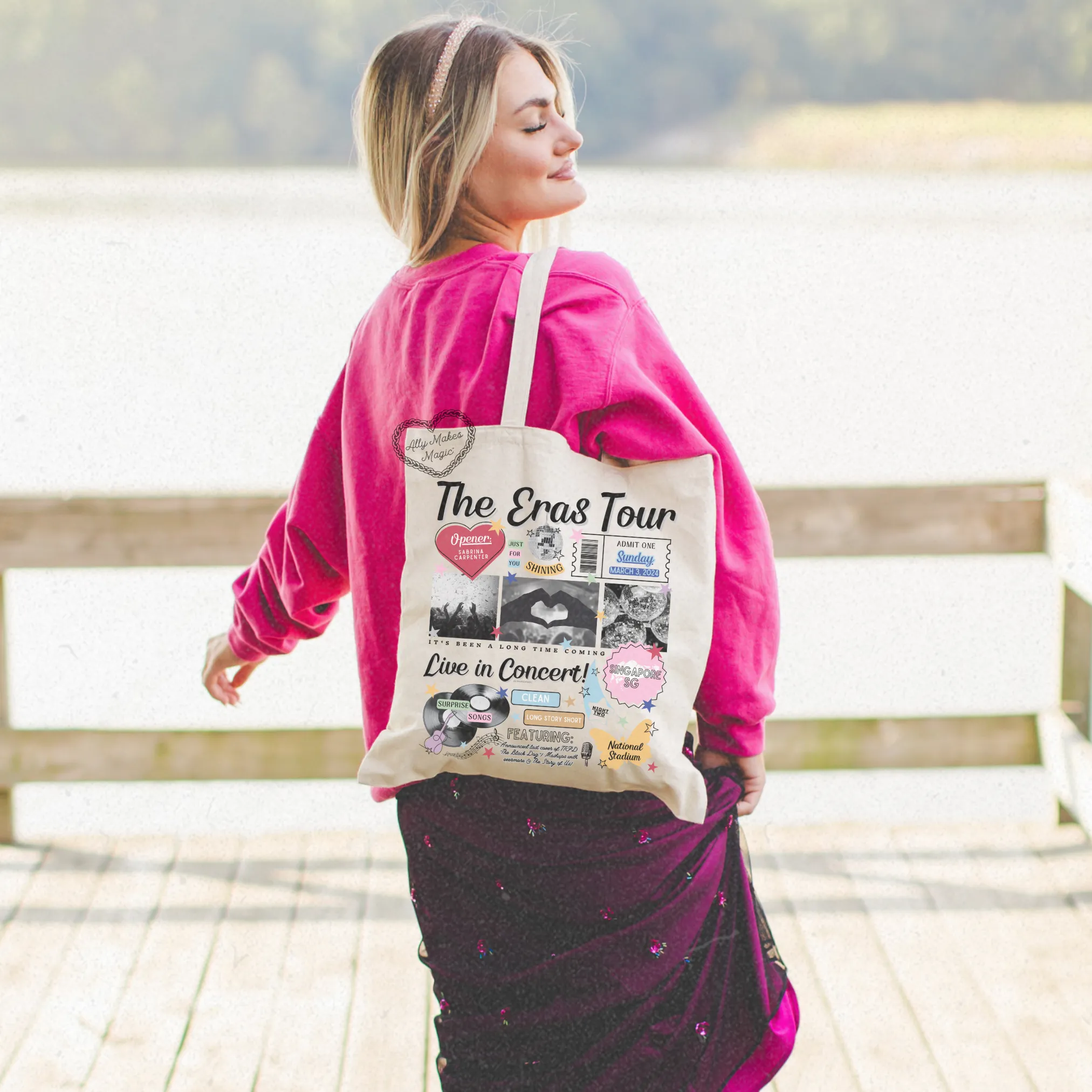 singapore night 2 tote bag *custom* sold by Ally Makes Magic