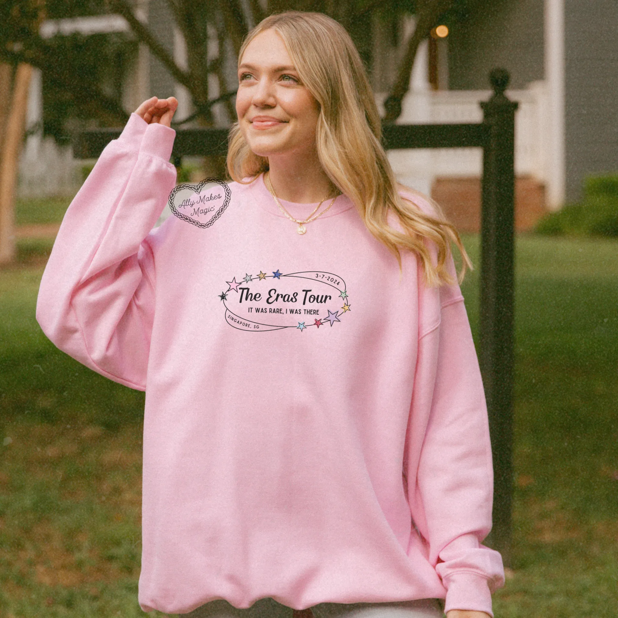 singapore night 4 sweater | gildan *custom* sold by Ally Makes Magic product image thumbnail 2