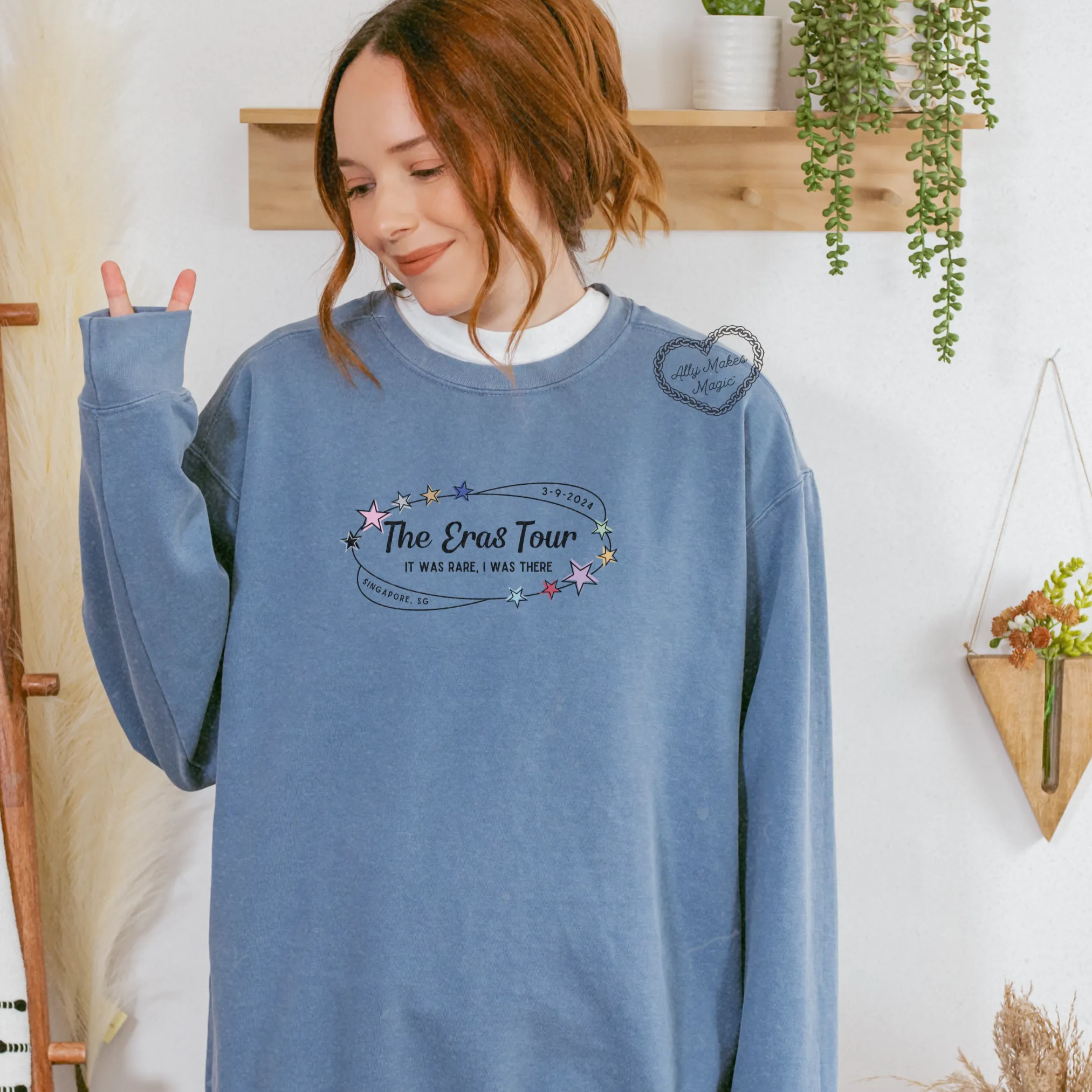 singapore night 6 pullover | comfort colors *custom* sold by Ally Makes Magic product image thumbnail 2