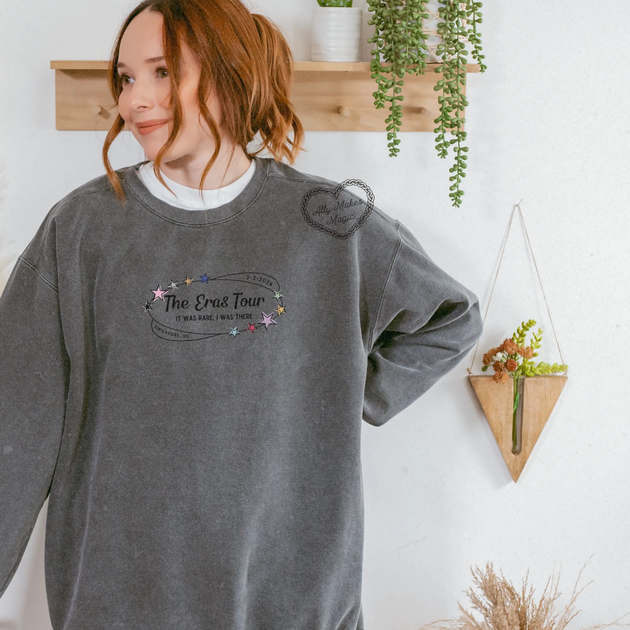 singapore night 2 pullover | comfort colors *custom* sold by Ally Makes Magic product image thumbnail 2