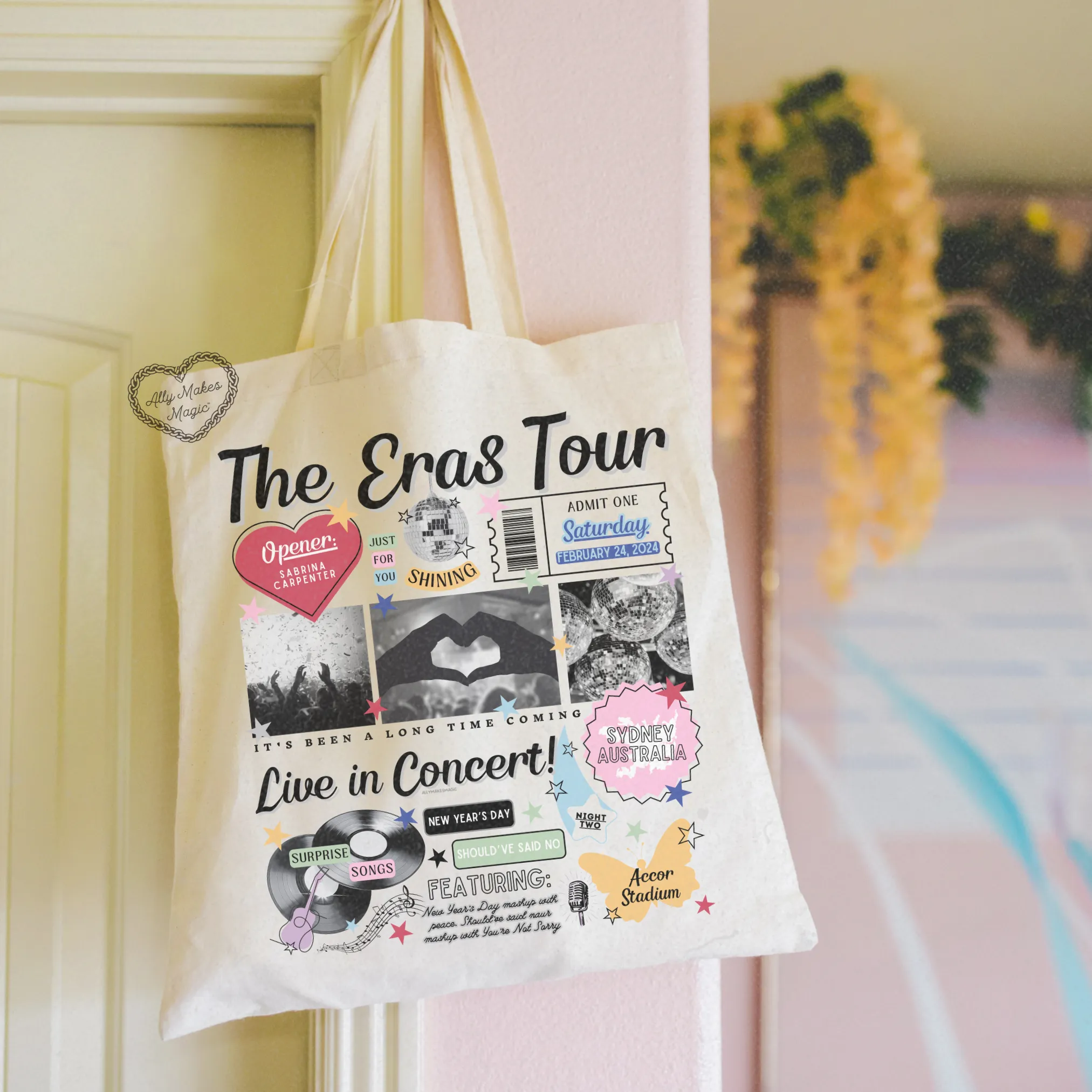 sydney night 2 tote bag *custom* sold by Ally Makes Magic