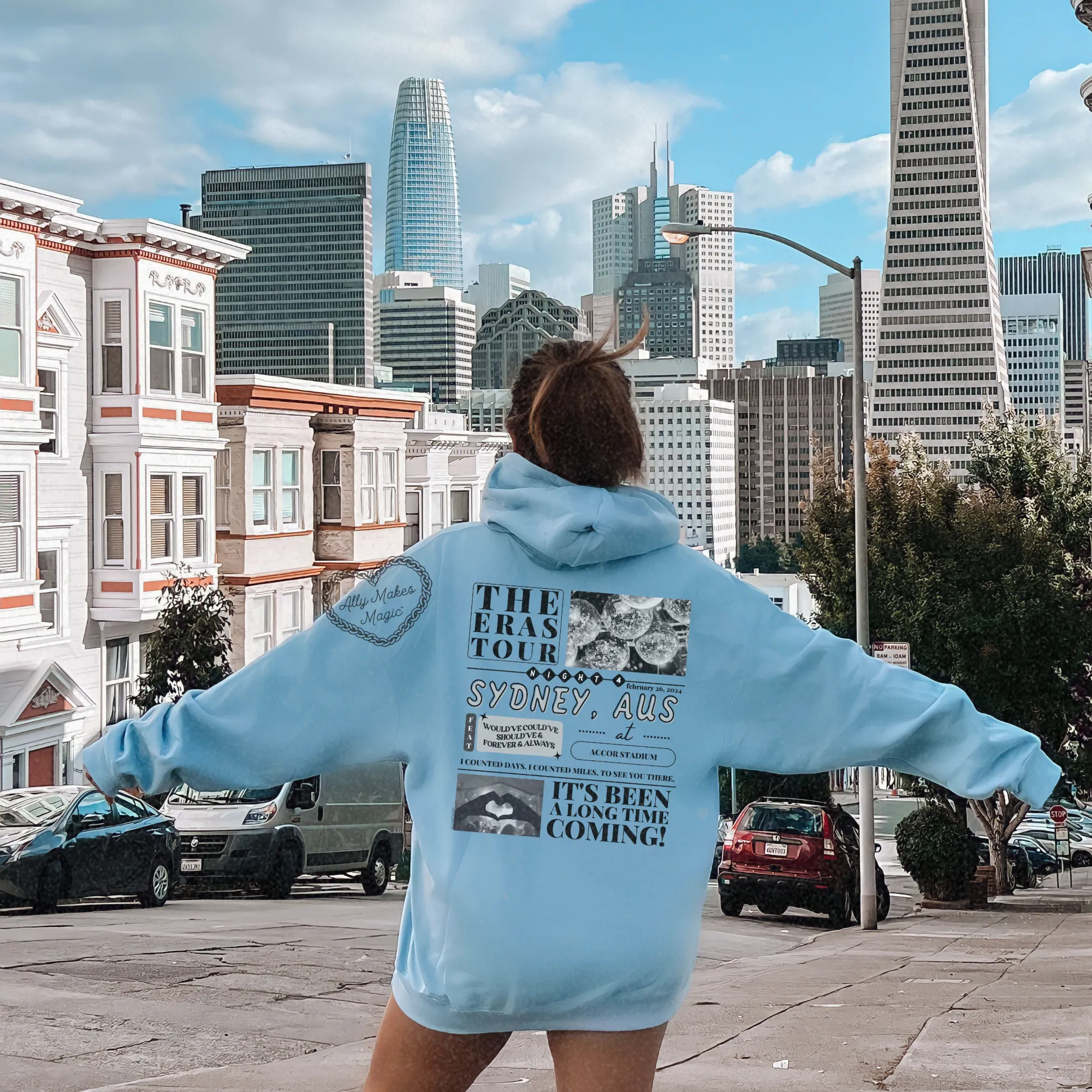 sydney night 4 hoodie *custom* sold by Ally Makes Magic product image thumbnail 4