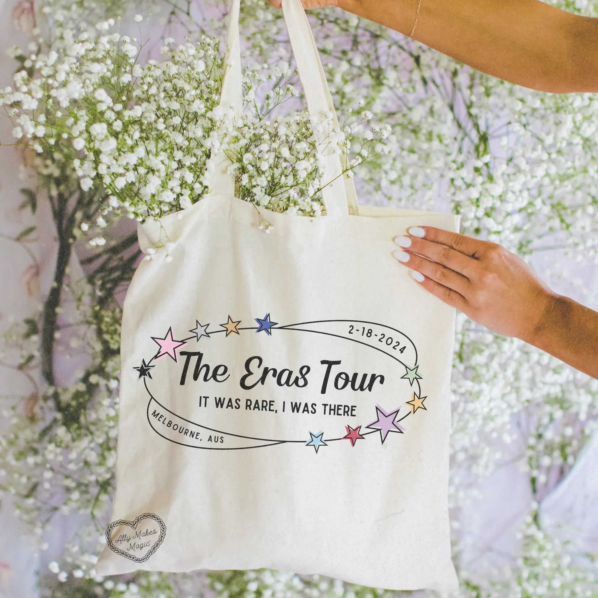 melbourne night 3 tote bag *custom* sold by Ally Makes Magic product image thumbnail 2