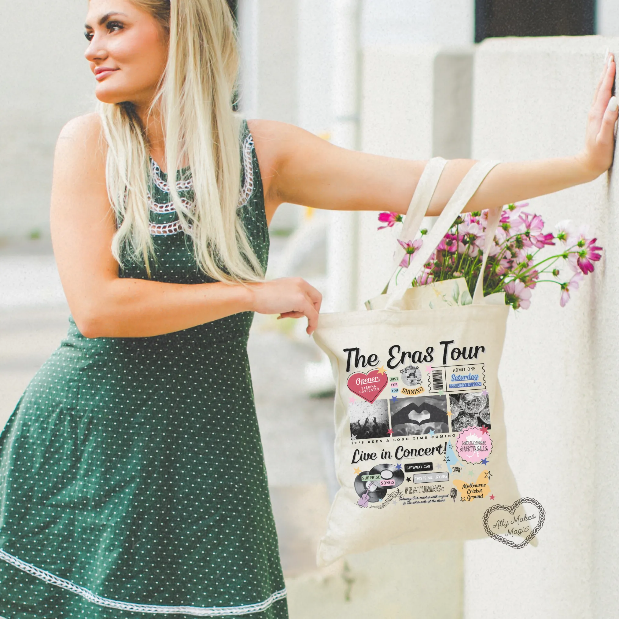 melbourne night 2 tote bag *custom* sold by Ally Makes Magic