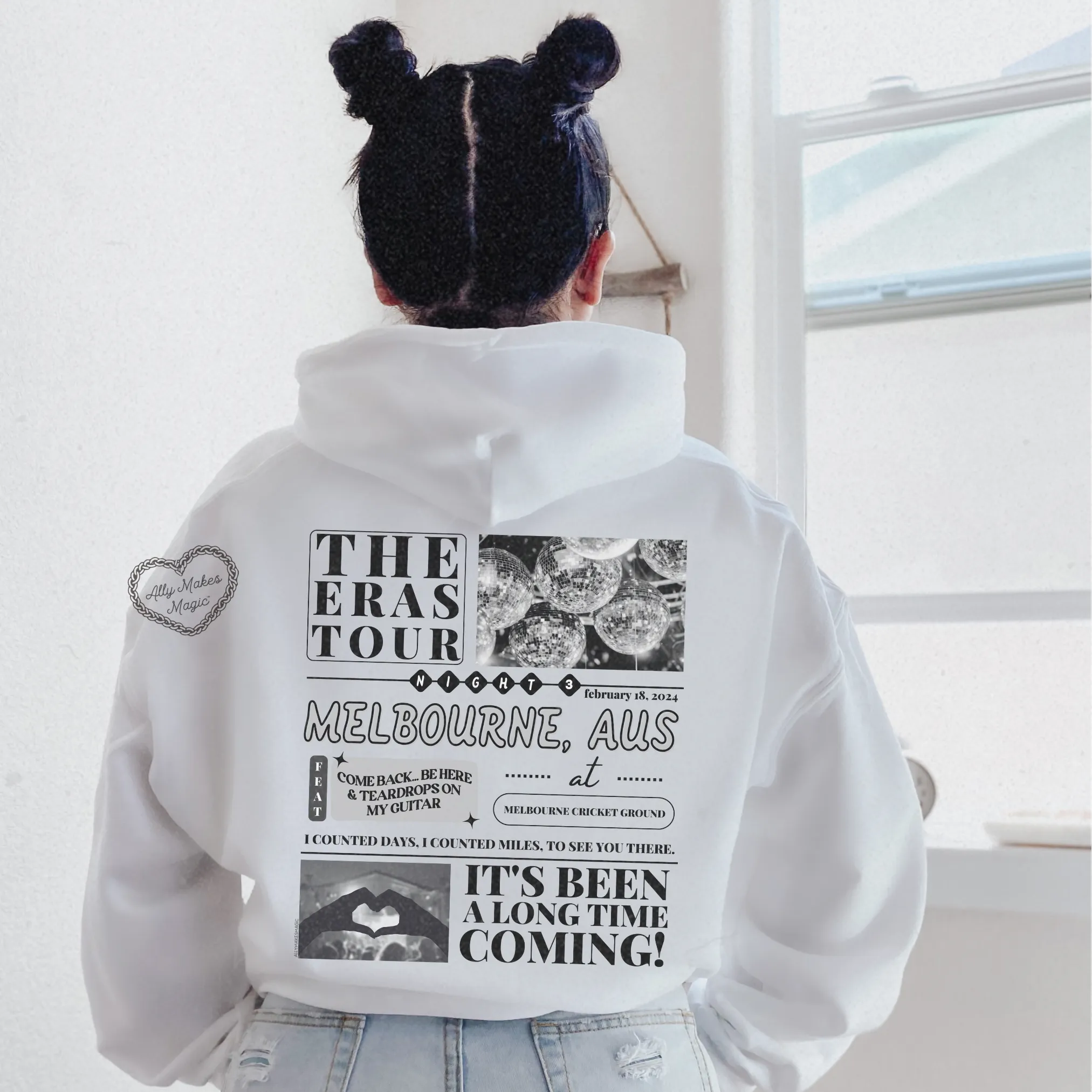 melbourne night 3 hoodie *custom* sold by Ally Makes Magic product image thumbnail 4