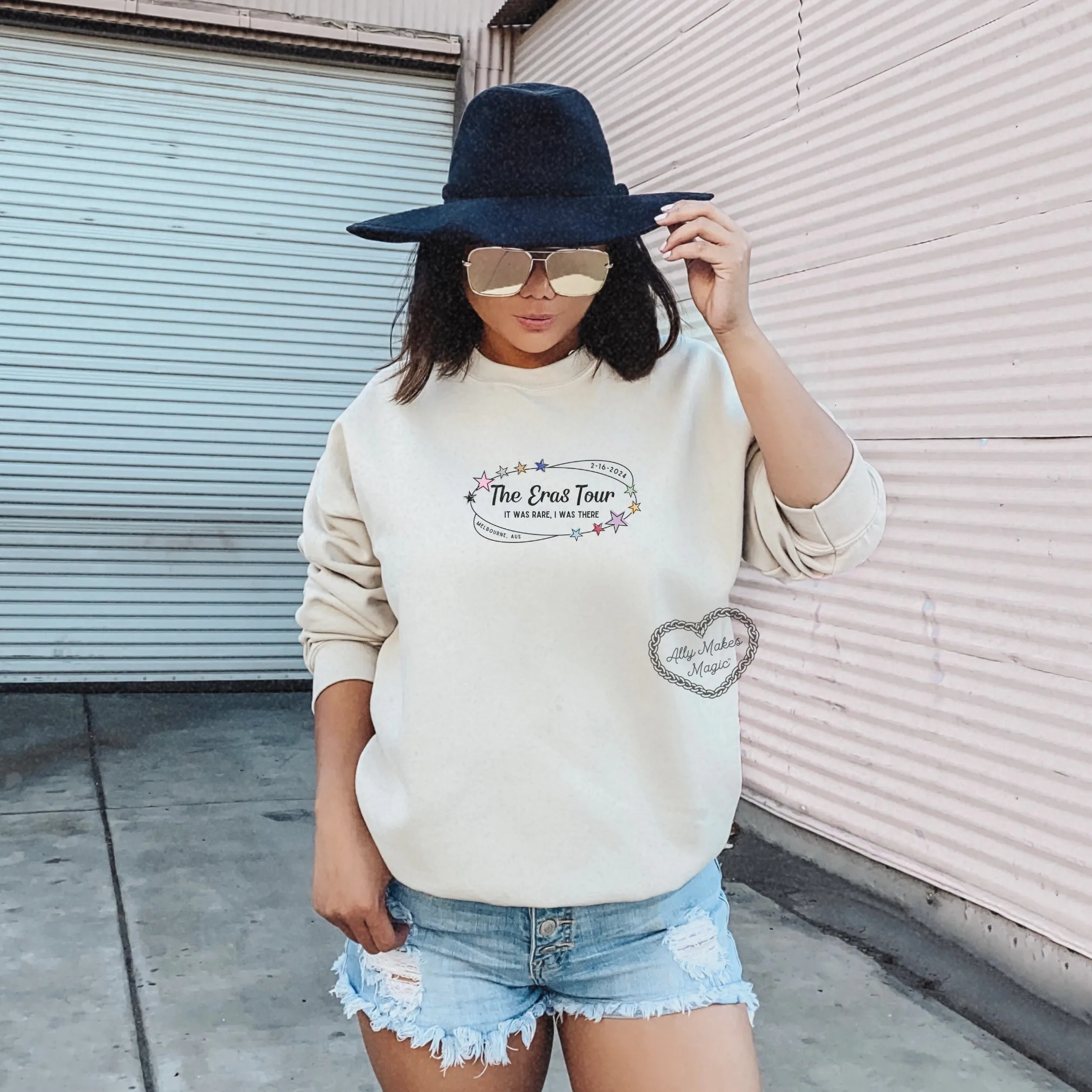 melbourne night 1 sweater | gildan *custom* sold by Ally Makes Magic product image thumbnail 2