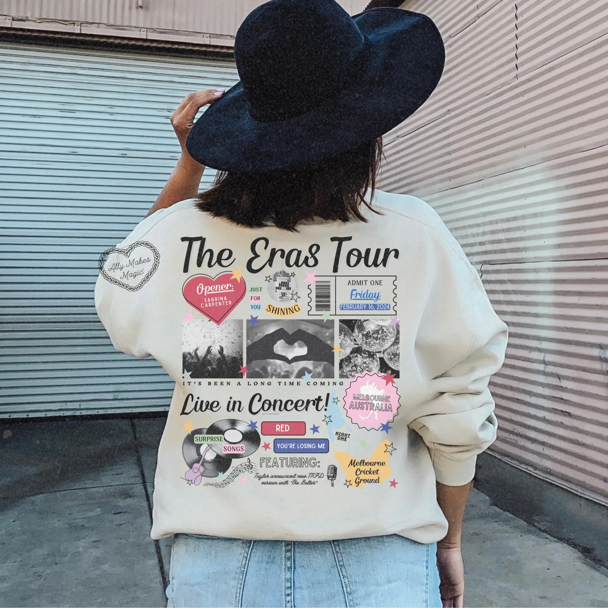 melbourne night 1 sweater | gildan *custom* sold by Ally Makes Magic