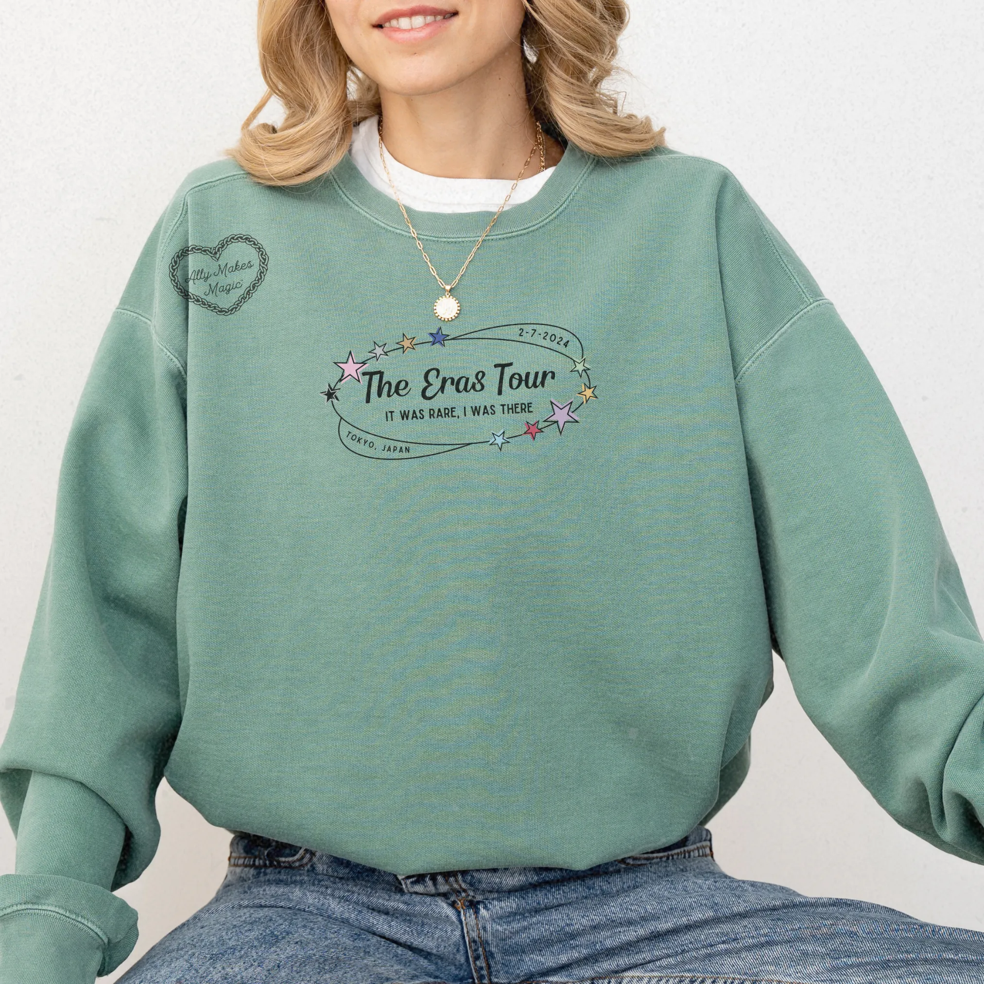 tokyo night 1 pullover | comfort colors *custom* sold by Ally Makes Magic product image thumbnail 2
