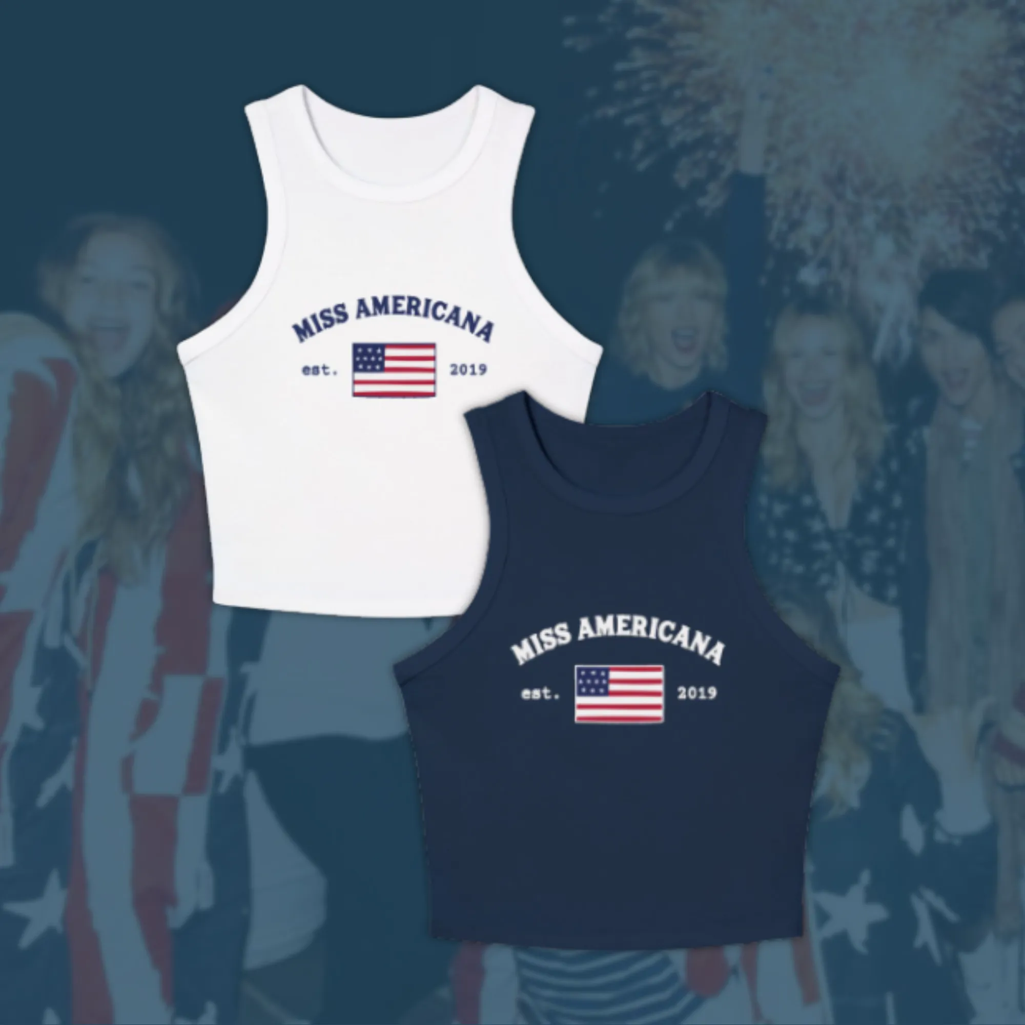 miss americana racerback sold by Ally Makes Magic