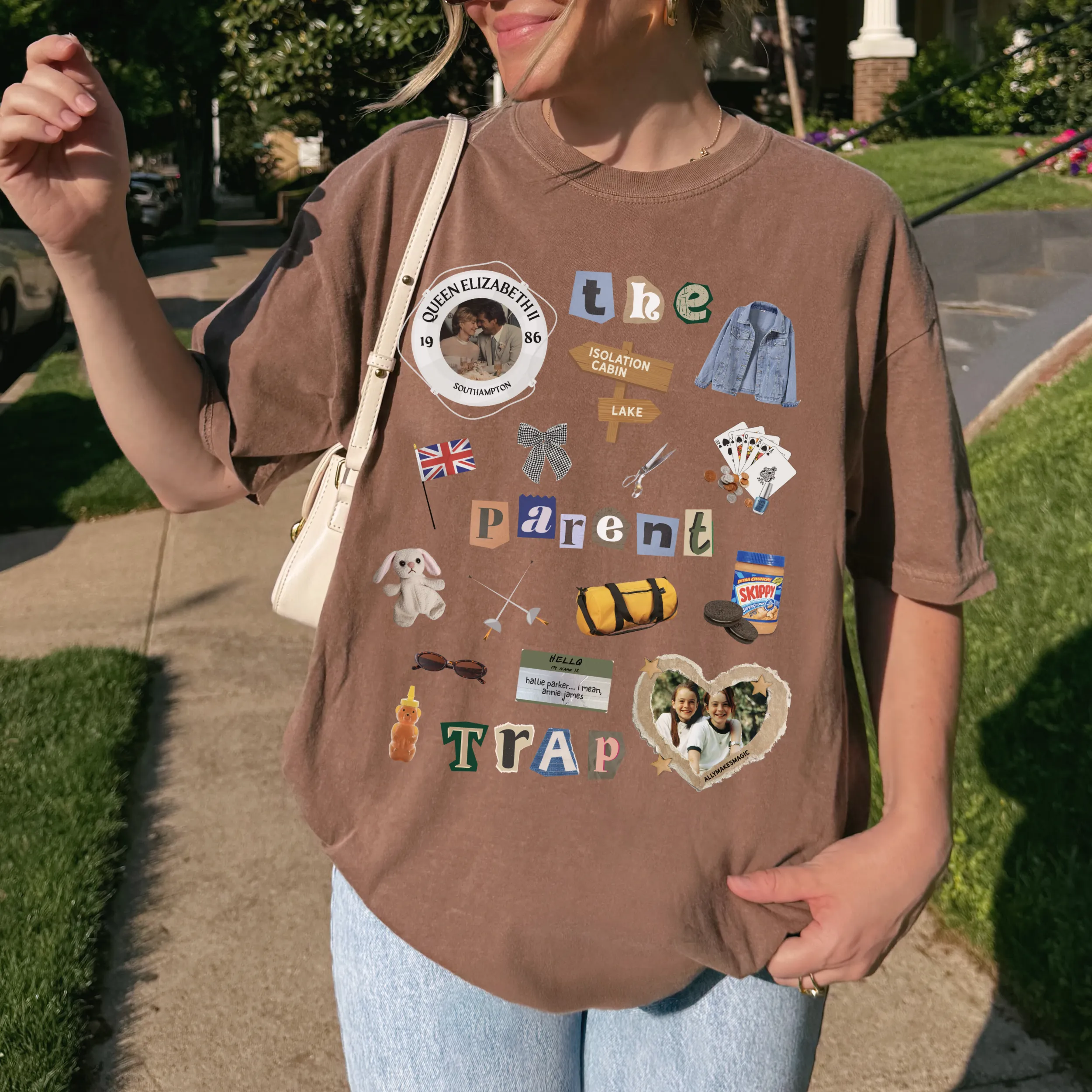 parent trap collage tee sold by Ally Makes Magic