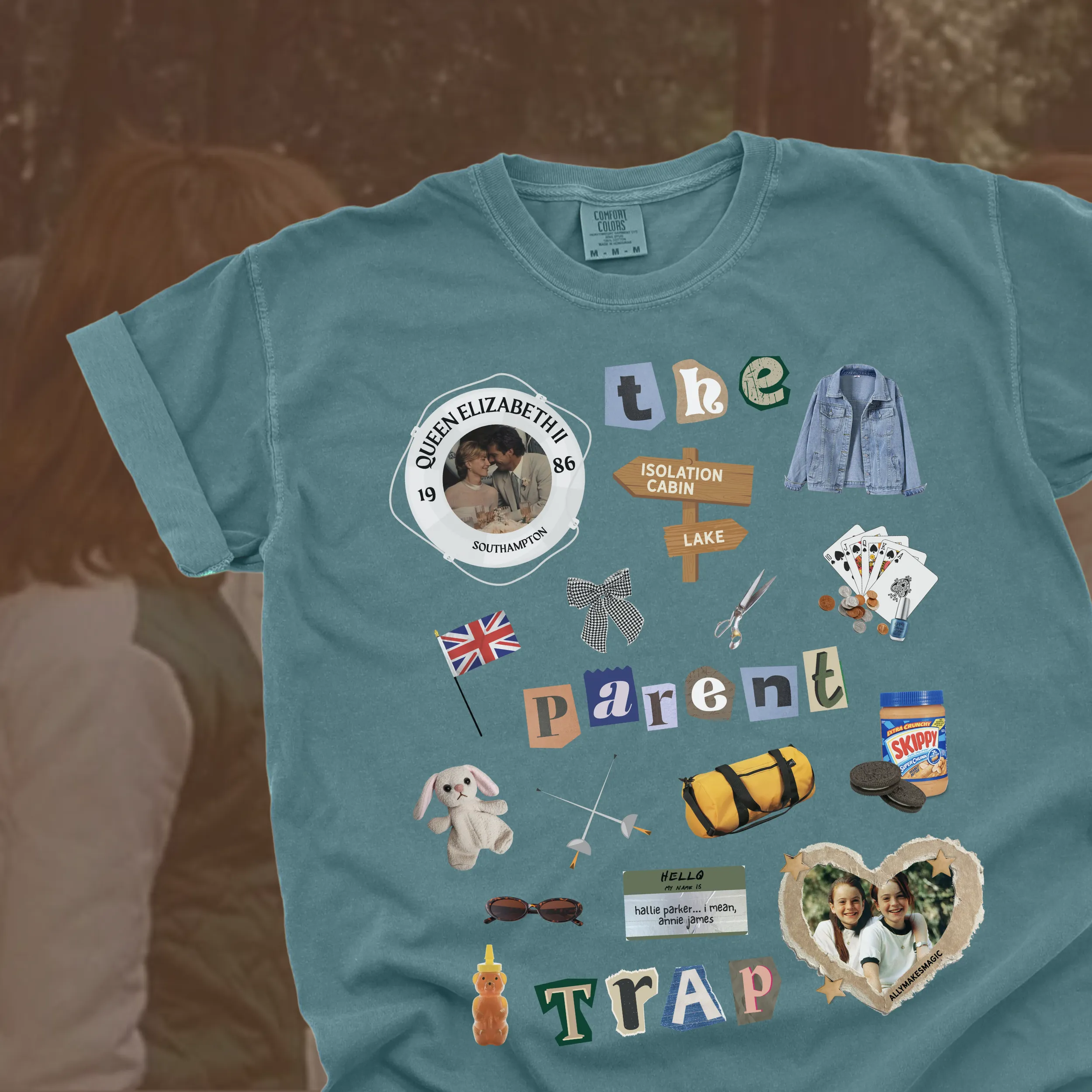 parent trap collage tee sold by Ally Makes Magic product image thumbnail 2