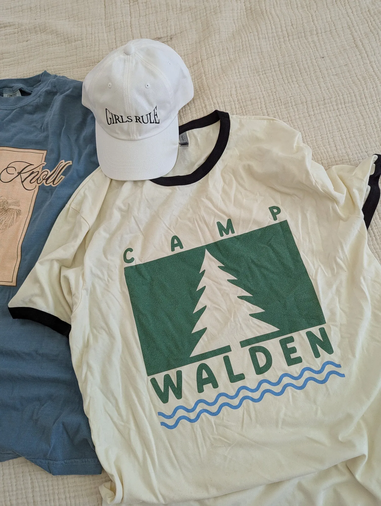 camp walden ringer tee sold by Ally Makes Magic product image thumbnail 2