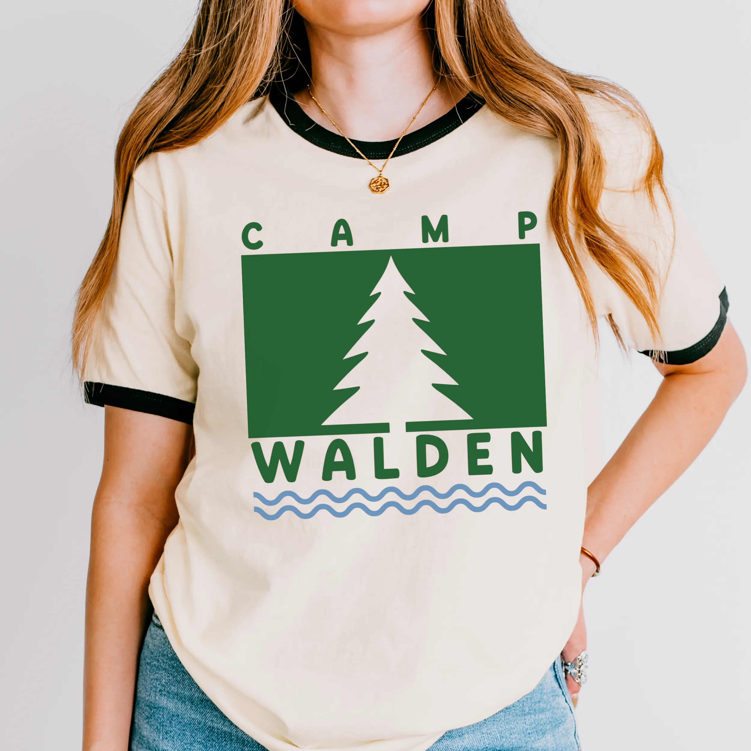 camp walden ringer tee sold by Ally Makes Magic