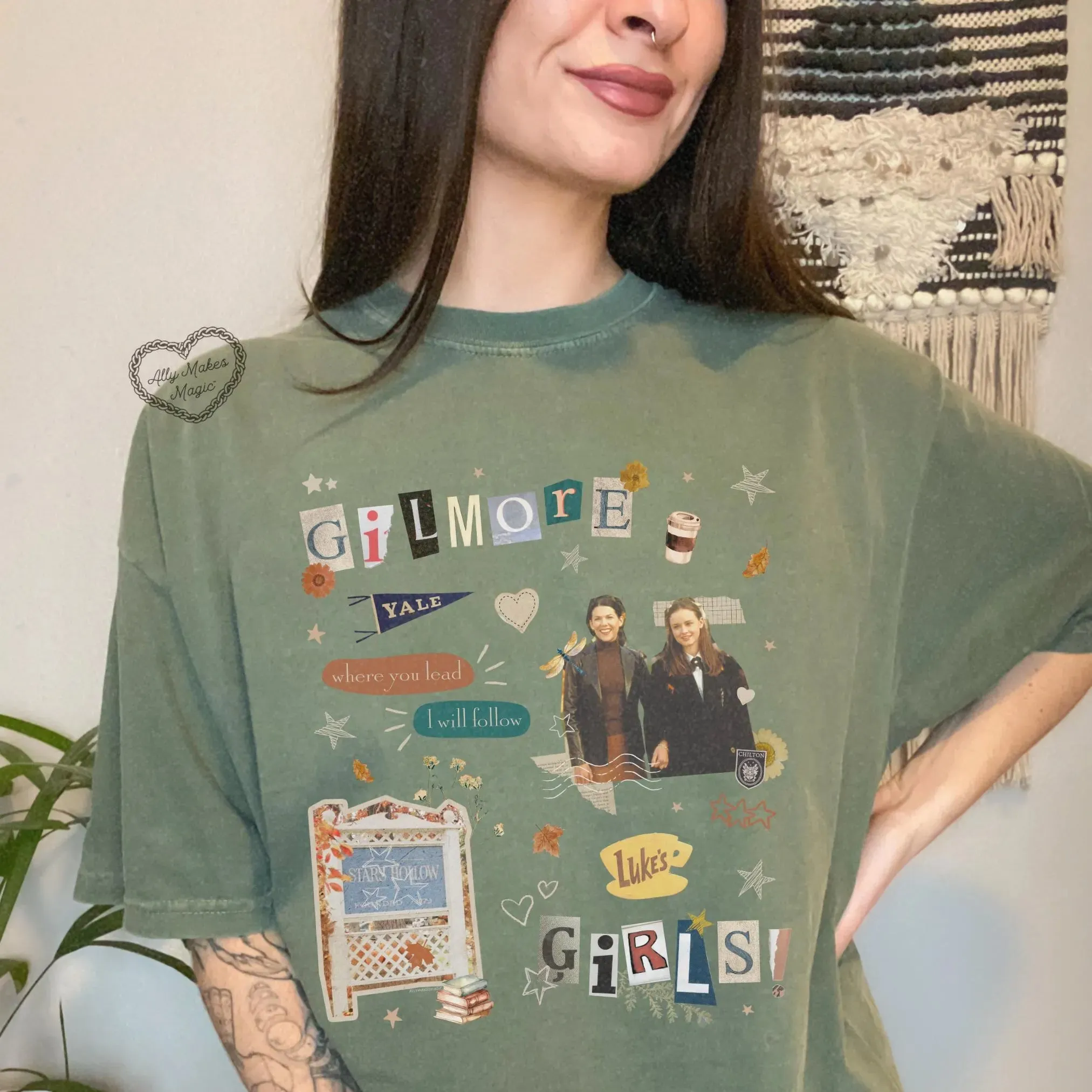 stars hollow tee sold by Ally Makes Magic product image thumbnail 5