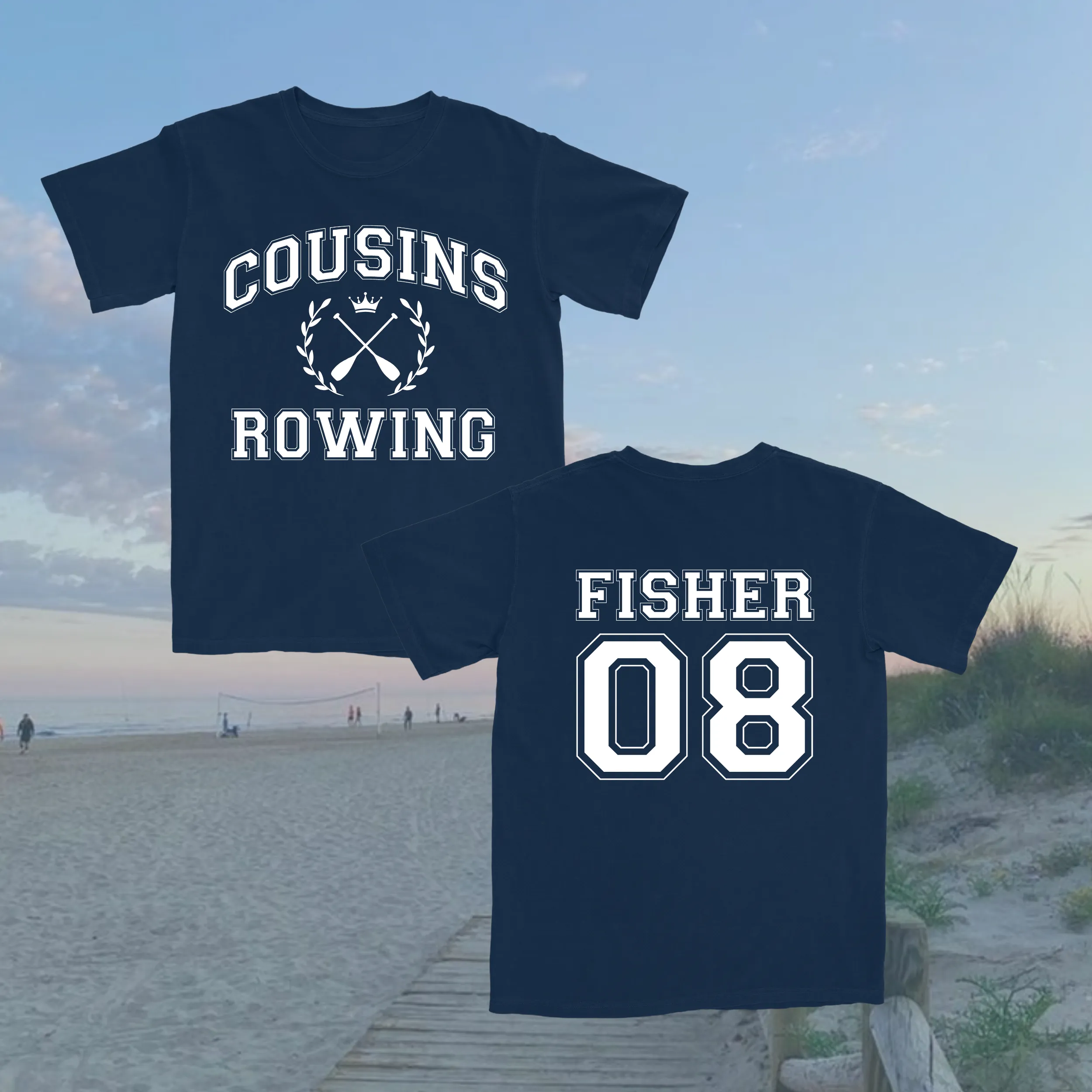 cousins rowing tee sold by Ally Makes Magic