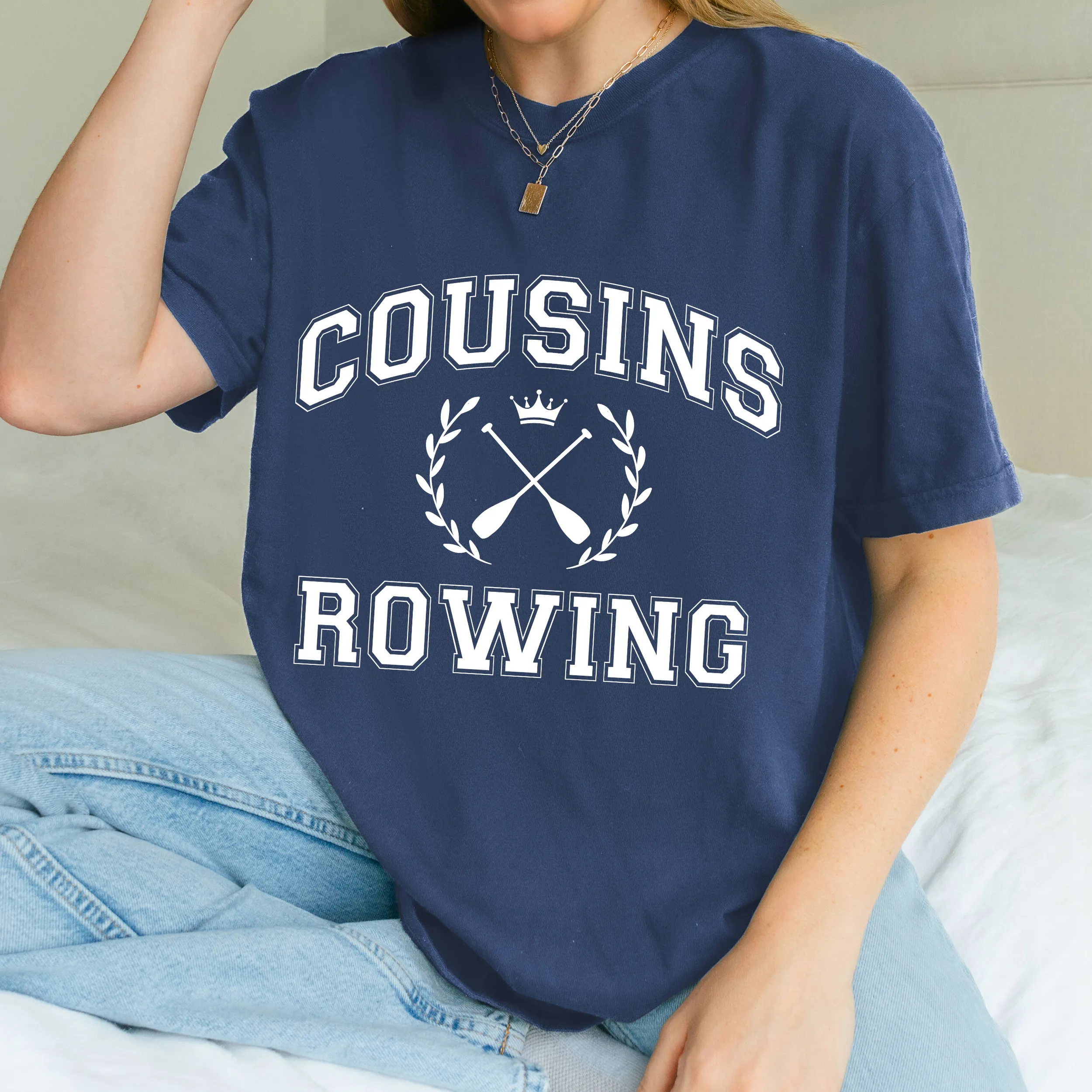 cousins rowing tee sold by Ally Makes Magic product image thumbnail 2
