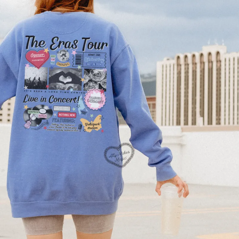 hamburg night 2 retro pullover | comfort colors sold by Ally Makes Magic