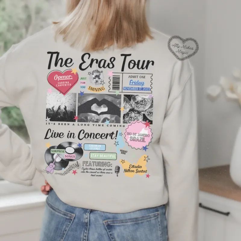 rio de janeiro night 1 retro sweater | gildan sold by Ally Makes Magic