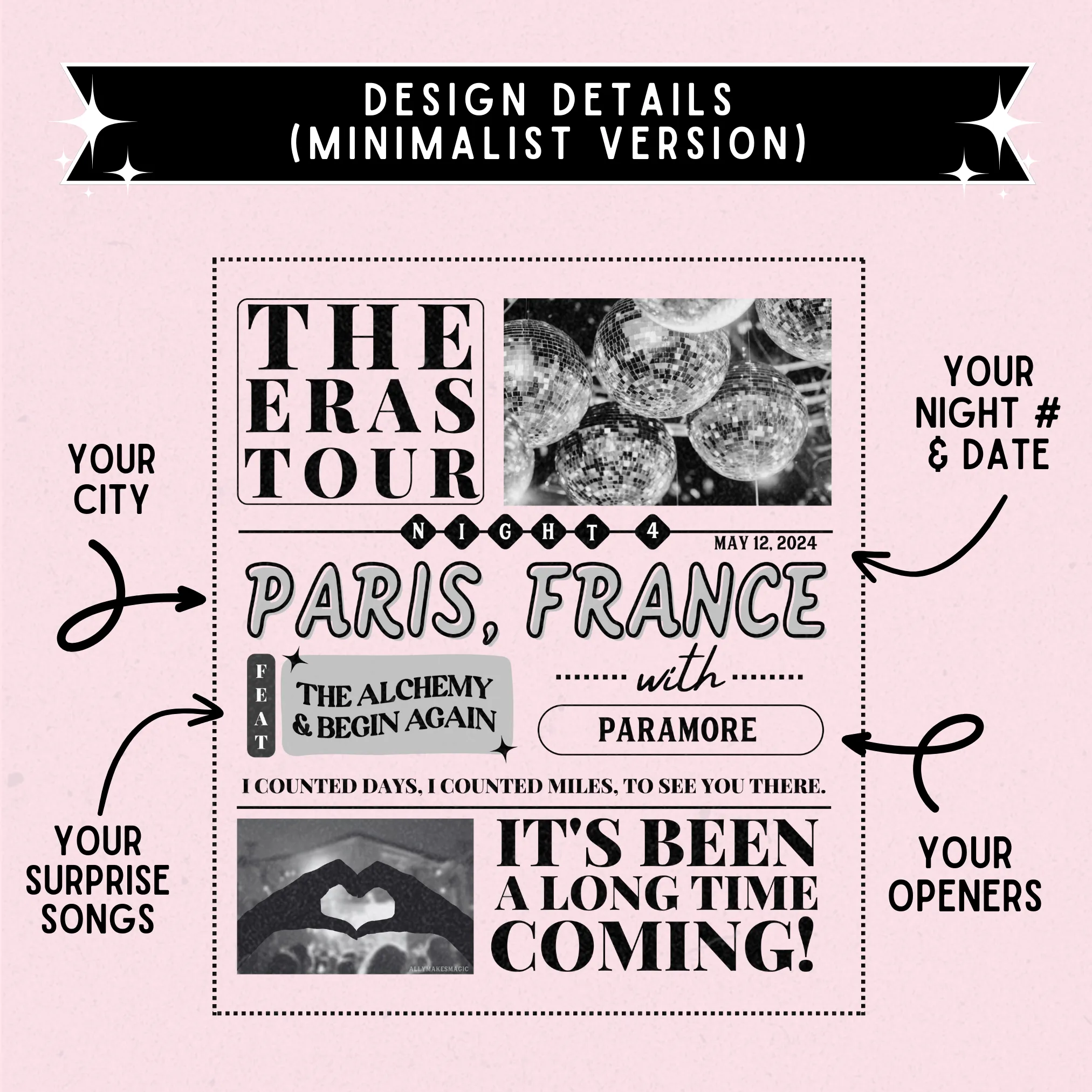 eras tour night tee | comfort colors *custom* sold by Ally Makes Magic product image thumbnail 3