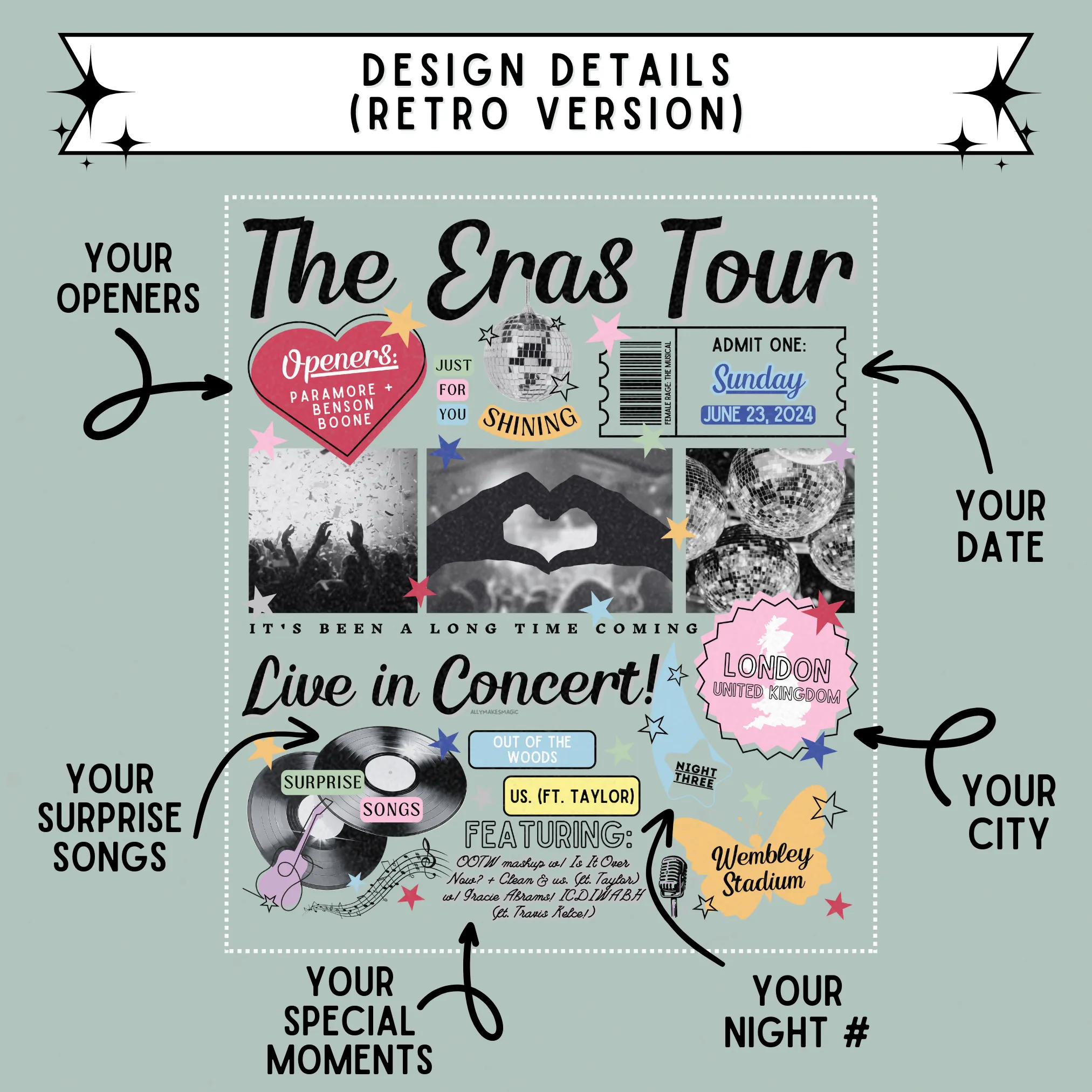 eras tour night sweater | gildan *custom* sold by Ally Makes Magic product image thumbnail 3