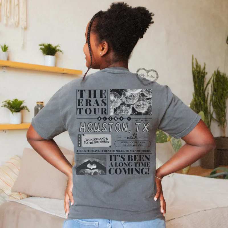 houston night 1 t-shirt | comfort colors sold by Ally Makes Magic